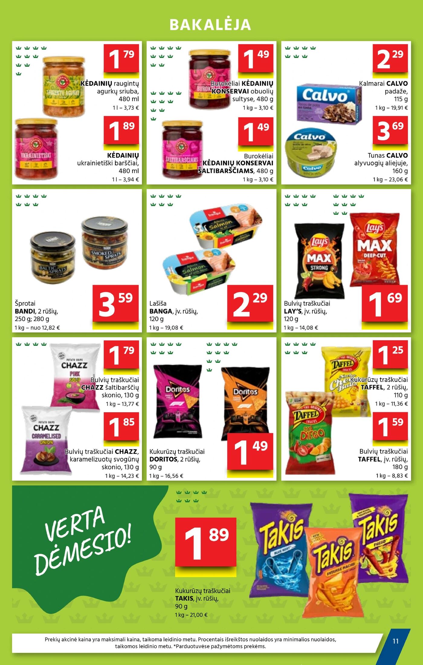 Naujas Aibė nuolaidų leidinys - Mes – Jūsų kaimynai! Nr.19 – 10 puslapis: KĖDAINIŲ raugintų agurkų sriuba, 480 ml, KĖDAINIŲ ukrainietiški barščiai, 480 ml, Burokėliai KĖDAINIŲ KONSERVAI, ŠALTIBARŠČIAMS, 480 g