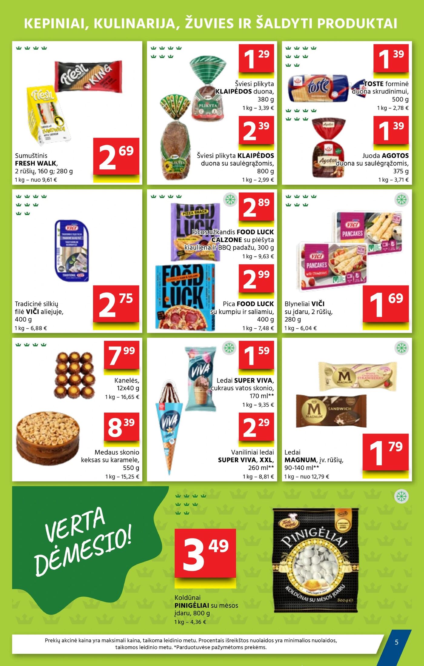 Naujas Aibė nuolaidų leidinys - Mes – Jūsų kaimynai! Nr.19 – 4 puslapis: Sumuštinis FRESH WALK, 160 g, Šviesi plikyta KLAIPĖDOS duona, 380 g, Šviesi plikyta KLAIPĖDOS duona su saulėgrąžomis, 800 g
