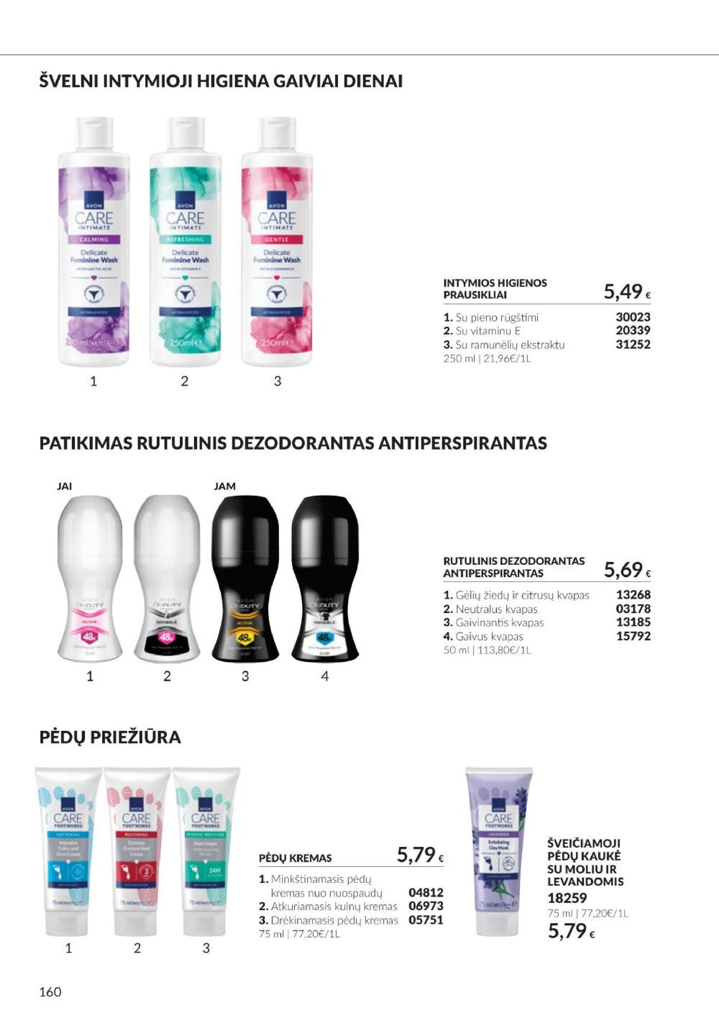Naujas Avon nuolaidų leidinys - Spalio katalogas Nr.C10 – 160 puslapis