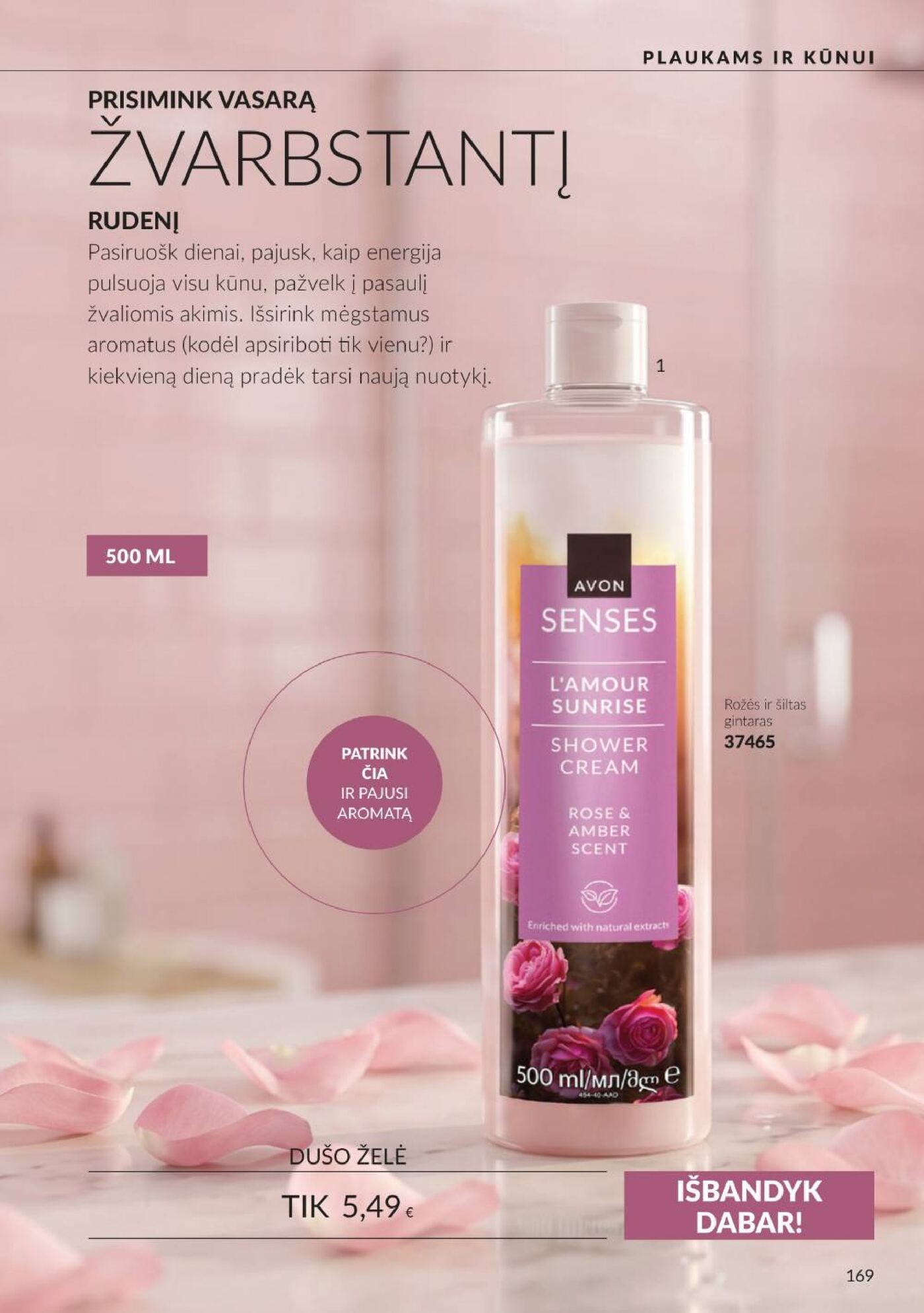 Naujas Avon nuolaidų leidinys - Spalio katalogas Nr.C10 – 169 puslapis