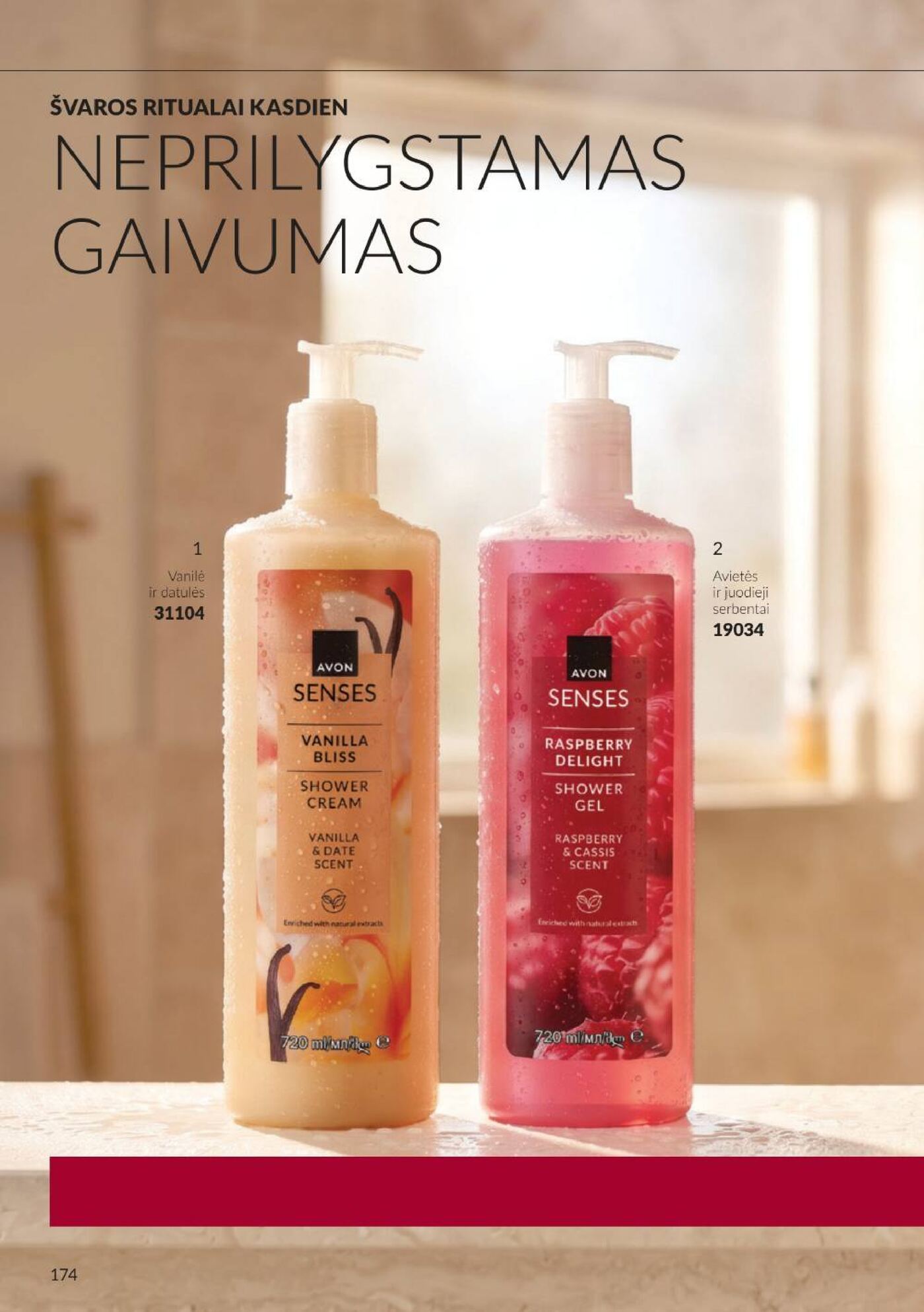 Naujas Avon nuolaidų leidinys - Spalio katalogas Nr.C10 – 174 puslapis