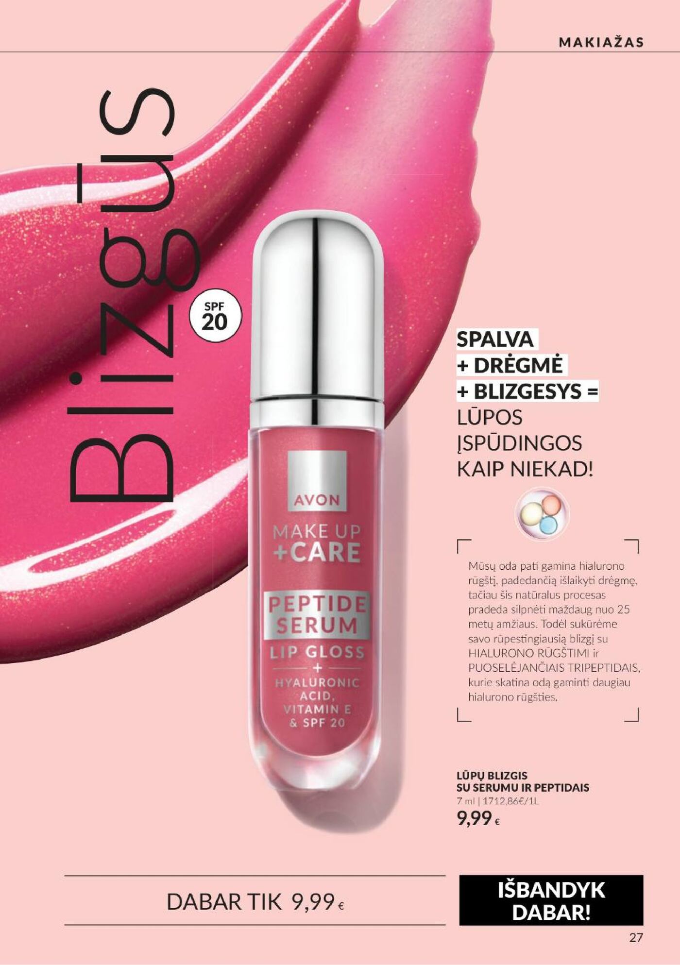 Naujas Avon nuolaidų leidinys - Spalio katalogas Nr.C10 – 27 puslapis
