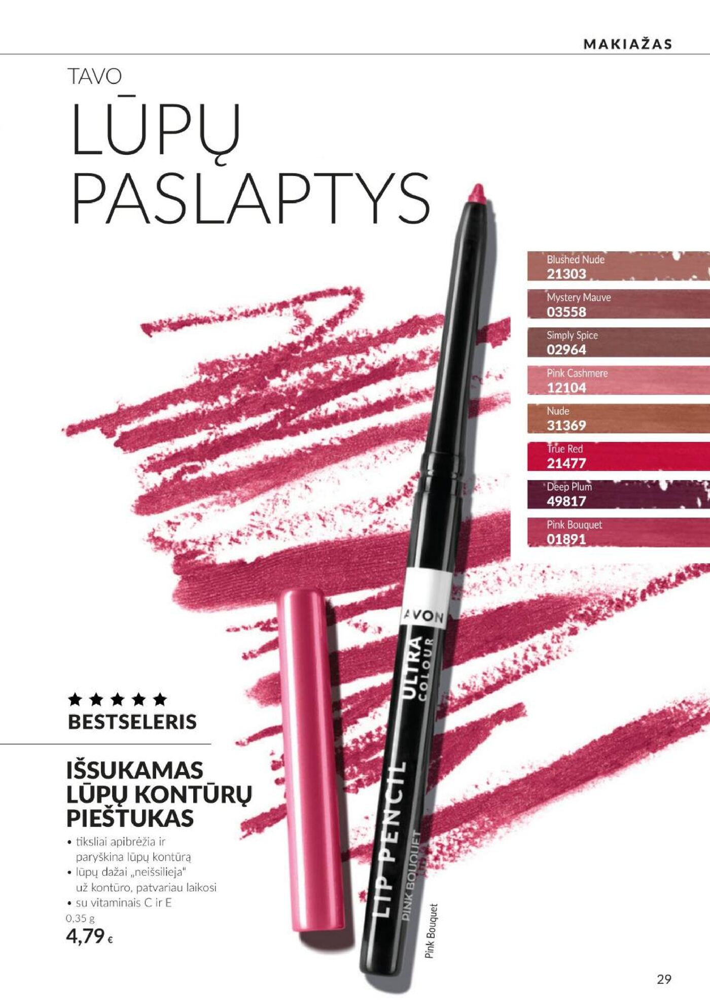 Naujas Avon nuolaidų leidinys - Spalio katalogas Nr.C10 – 29 puslapis