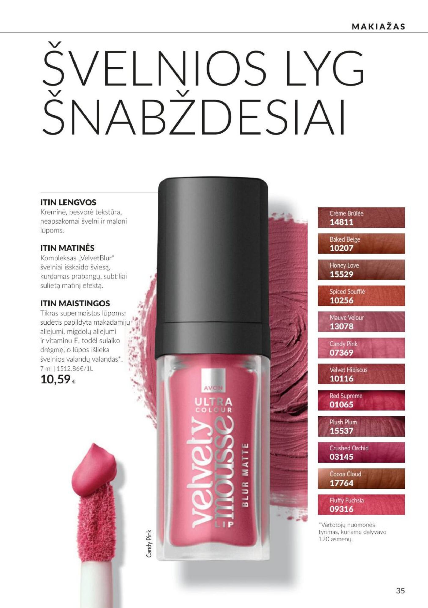Naujas Avon nuolaidų leidinys - Spalio katalogas Nr.C10 – 35 puslapis