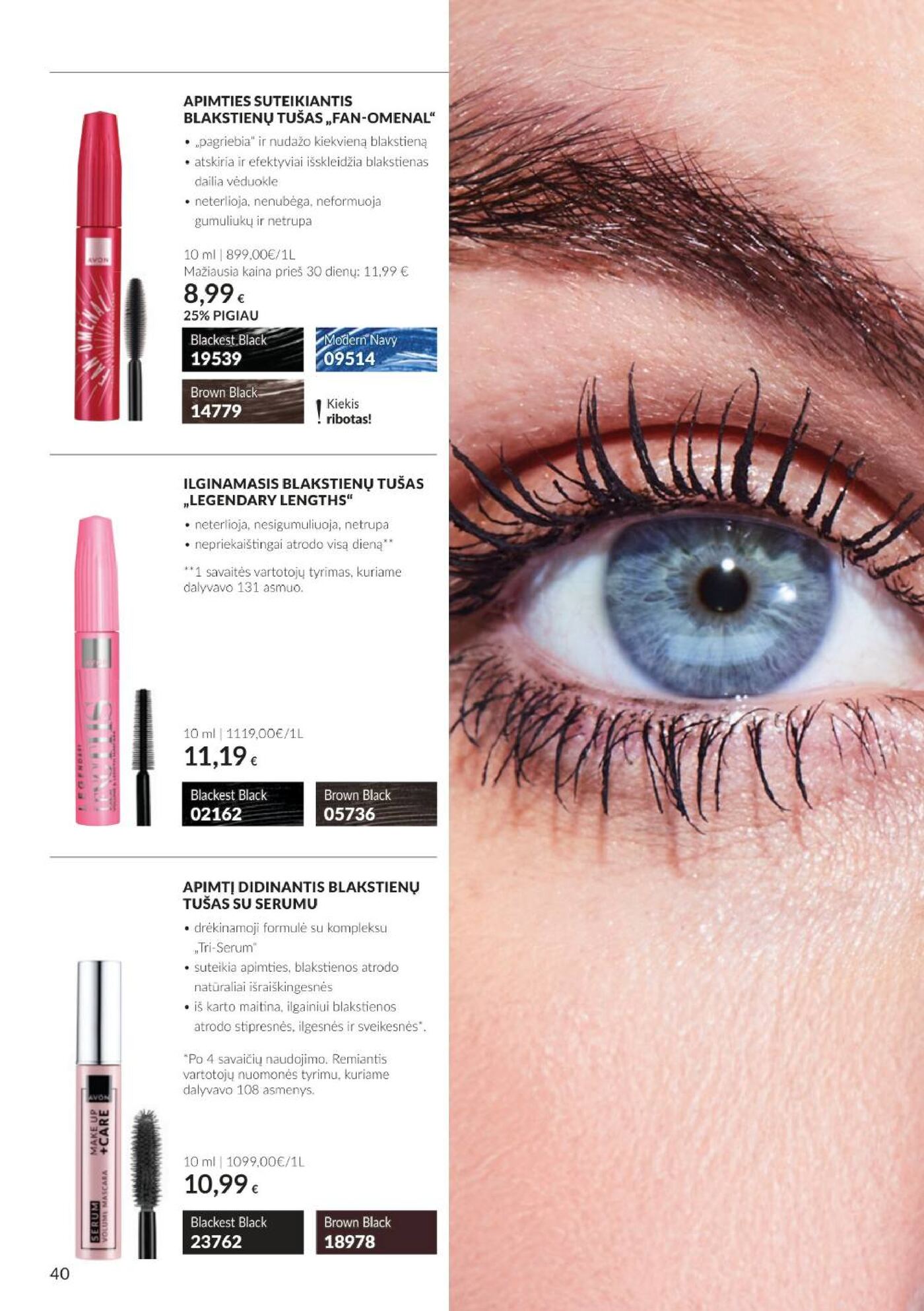 Naujas Avon nuolaidų leidinys - Spalio katalogas Nr.C10 – 40 puslapis