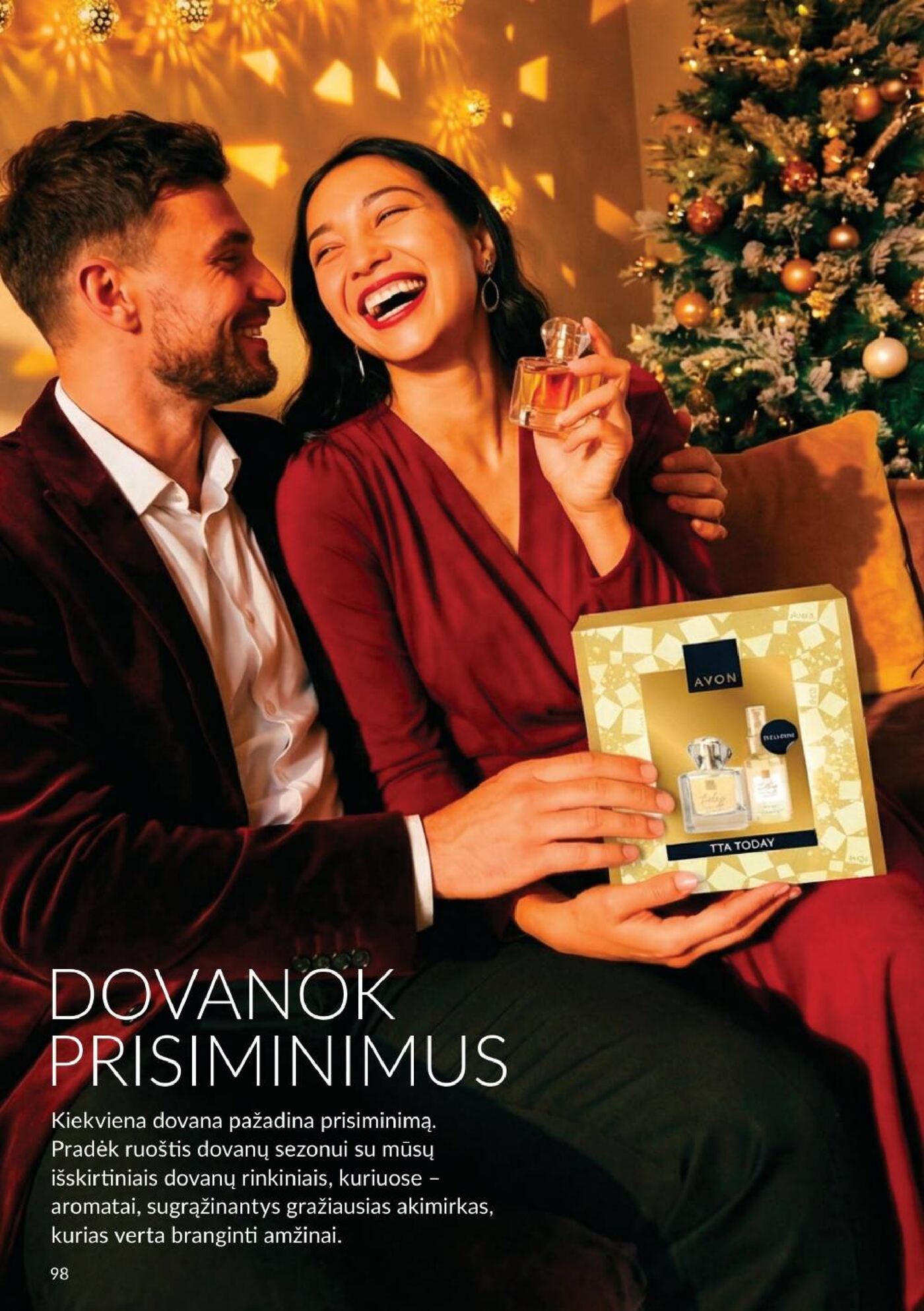 Naujas Avon nuolaidų leidinys - Spalio katalogas Nr.C10 – 98 puslapis