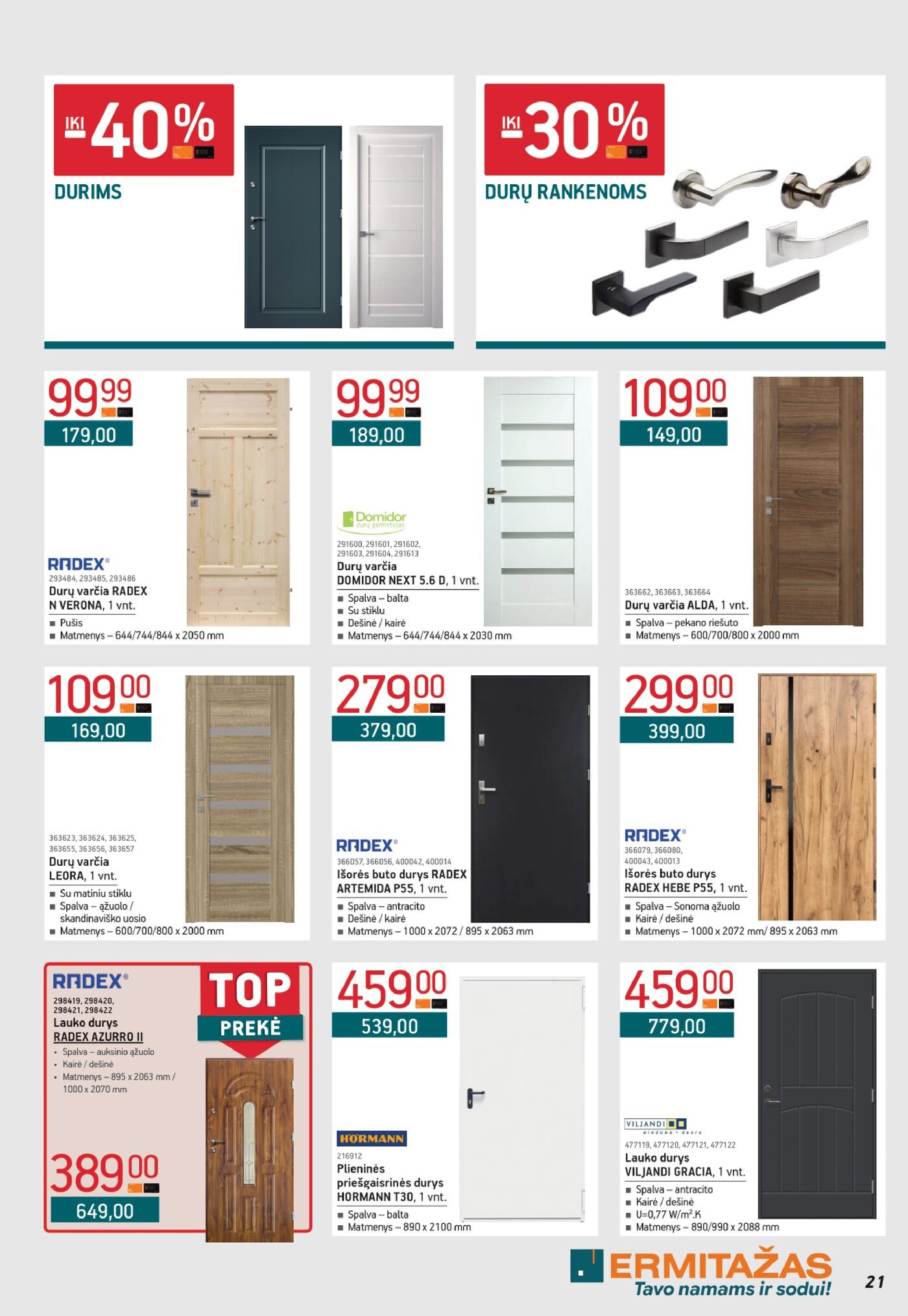 Naujas Ermitažas nuolaidų leidinys - Leidinys nr. 10 – 21 puslapis