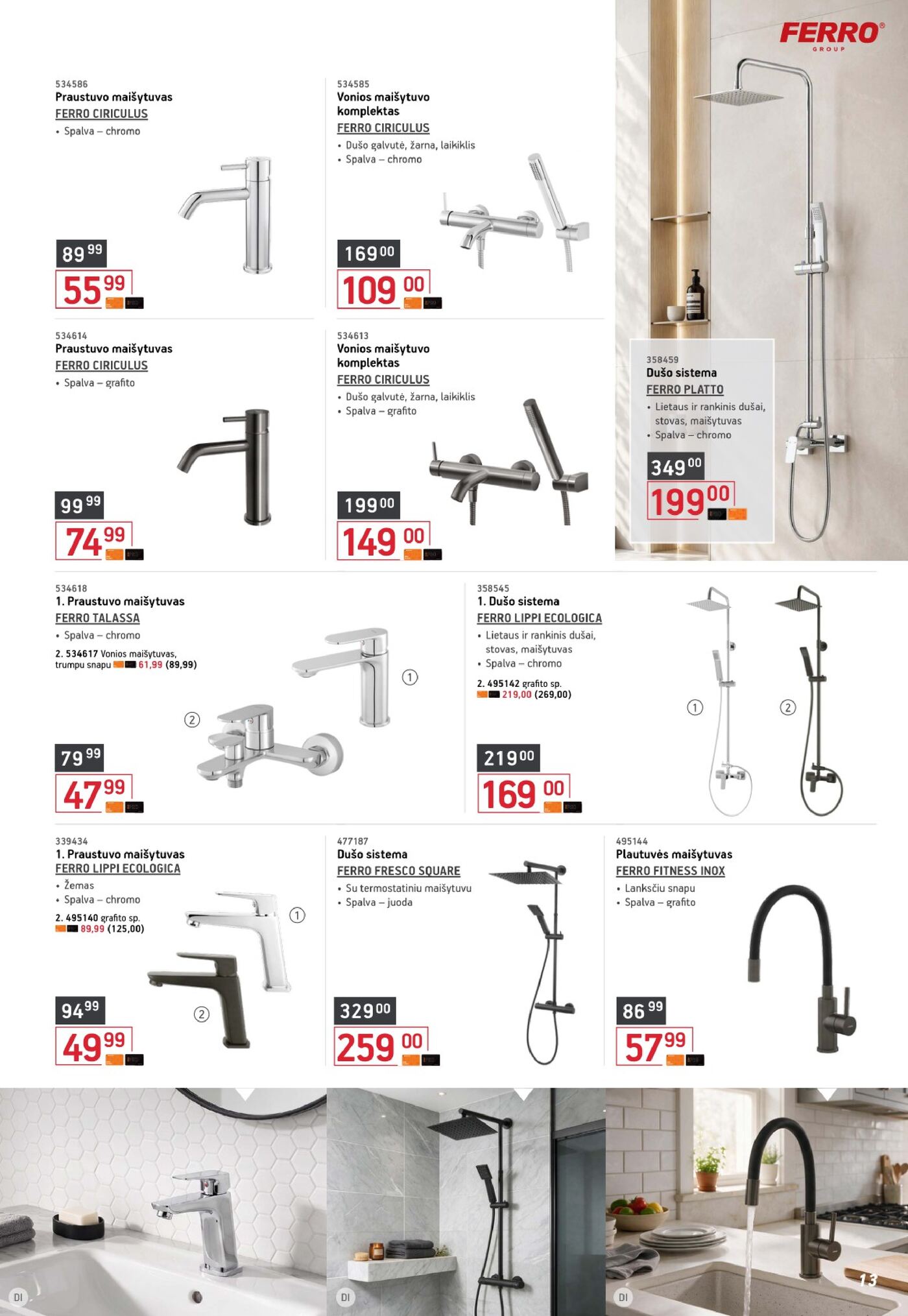 Naujas Ermitažas nuolaidų leidinys - Apdailos katalogas Nr.2 – 13 puslapis