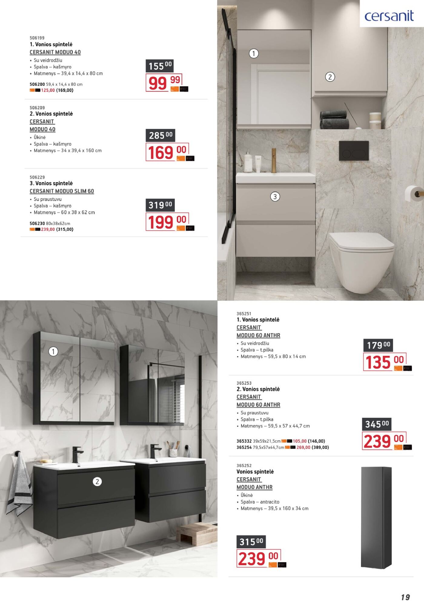 Naujas Ermitažas nuolaidų leidinys - Apdailos katalogas Nr.2 – 19 puslapis