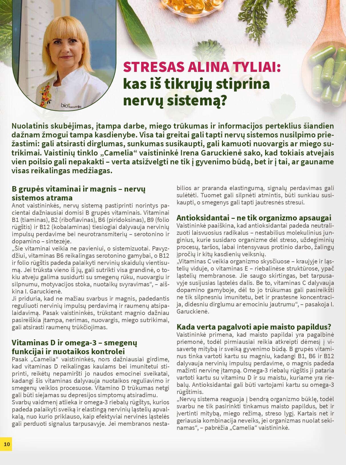 Naujas Camelia nuolaidų leidinys - Kartu vienas dėl kito – 10 puslapis