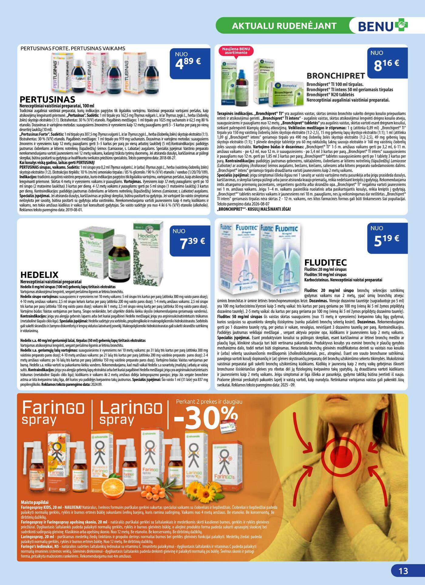 Naujas Benu vaistinė nuolaidų leidinys - Benu mėnesio leidinys – 13 puslapis