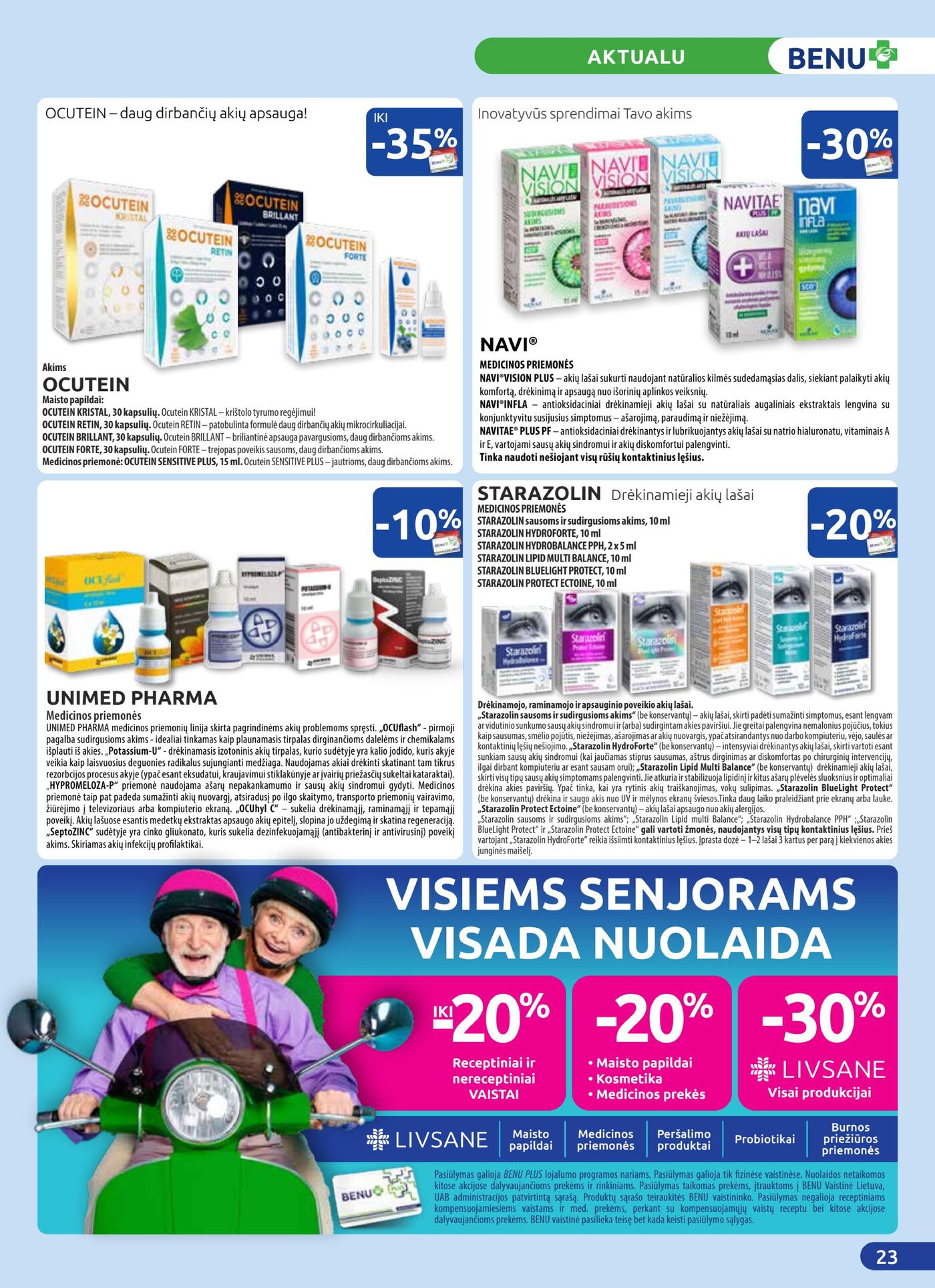 Naujas Benu vaistinė nuolaidų leidinys - Benu mėnesio leidinys – 23 puslapis