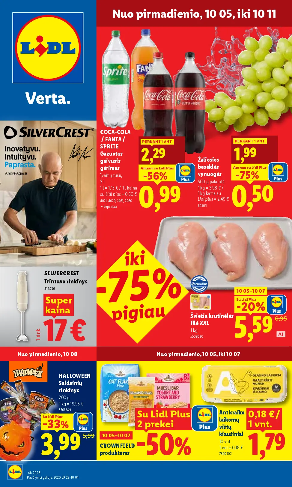 Naujas Lidl nuolaidų leidinys - MAISTO PREKIŲ PASIŪLYMAI Nr.41 – 1 puslapis