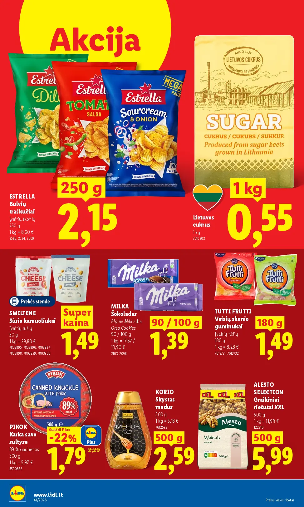 Naujas Lidl nuolaidų leidinys - MAISTO PREKIŲ PASIŪLYMAI Nr.41 – 10 puslapis