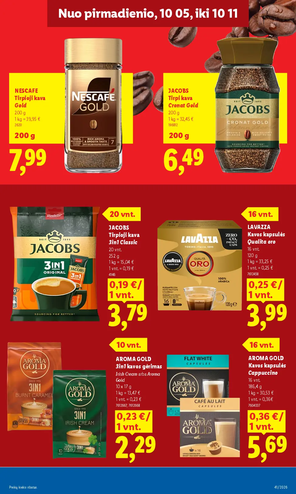 Naujas Lidl nuolaidų leidinys - MAISTO PREKIŲ PASIŪLYMAI Nr.41 – 13 puslapis