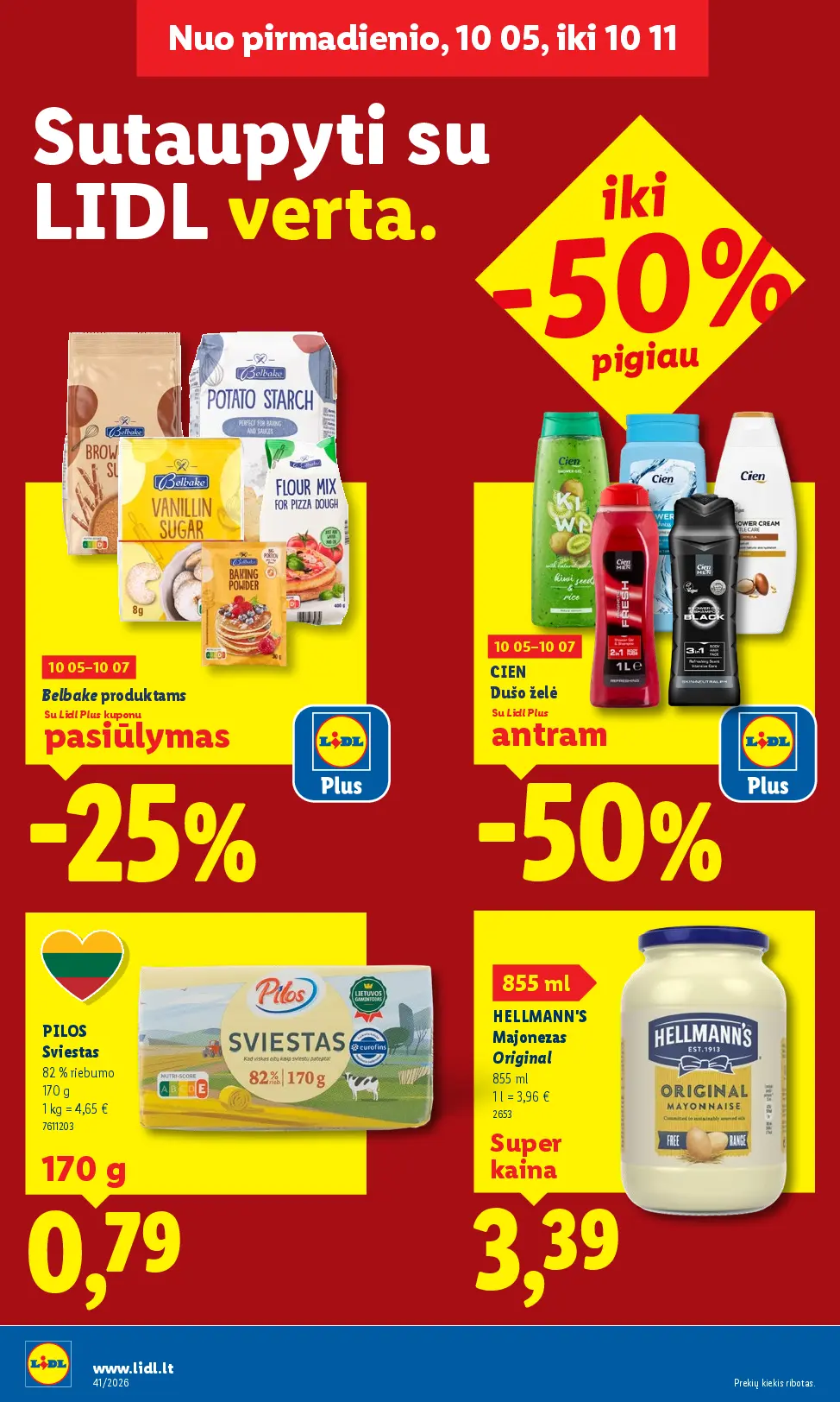 Naujas Lidl nuolaidų leidinys - MAISTO PREKIŲ PASIŪLYMAI Nr.41 – 2 puslapis