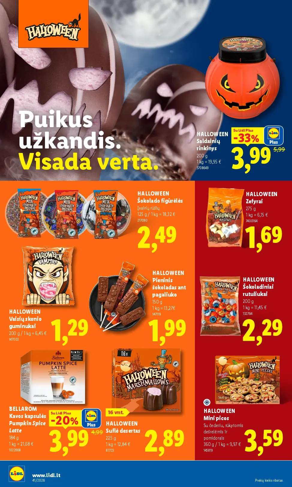 Naujas Lidl nuolaidų leidinys - MAISTO PREKIŲ PASIŪLYMAI Nr.41 – 20 puslapis