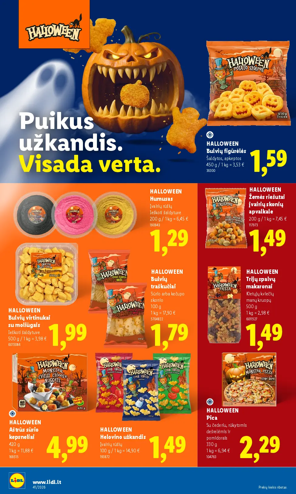 Naujas Lidl nuolaidų leidinys - MAISTO PREKIŲ PASIŪLYMAI Nr.41 – 22 puslapis
