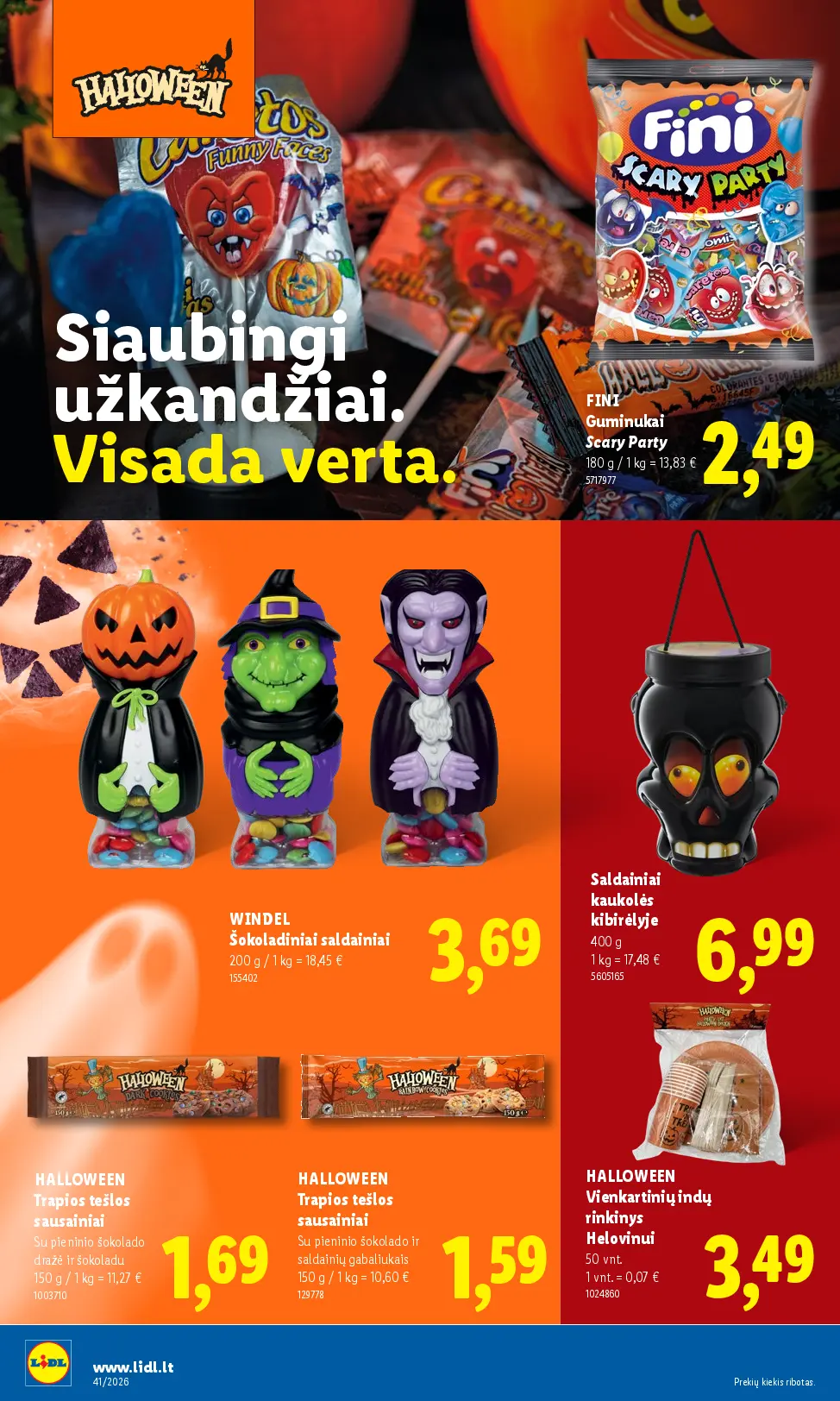 Naujas Lidl nuolaidų leidinys - MAISTO PREKIŲ PASIŪLYMAI Nr.41 – 24 puslapis