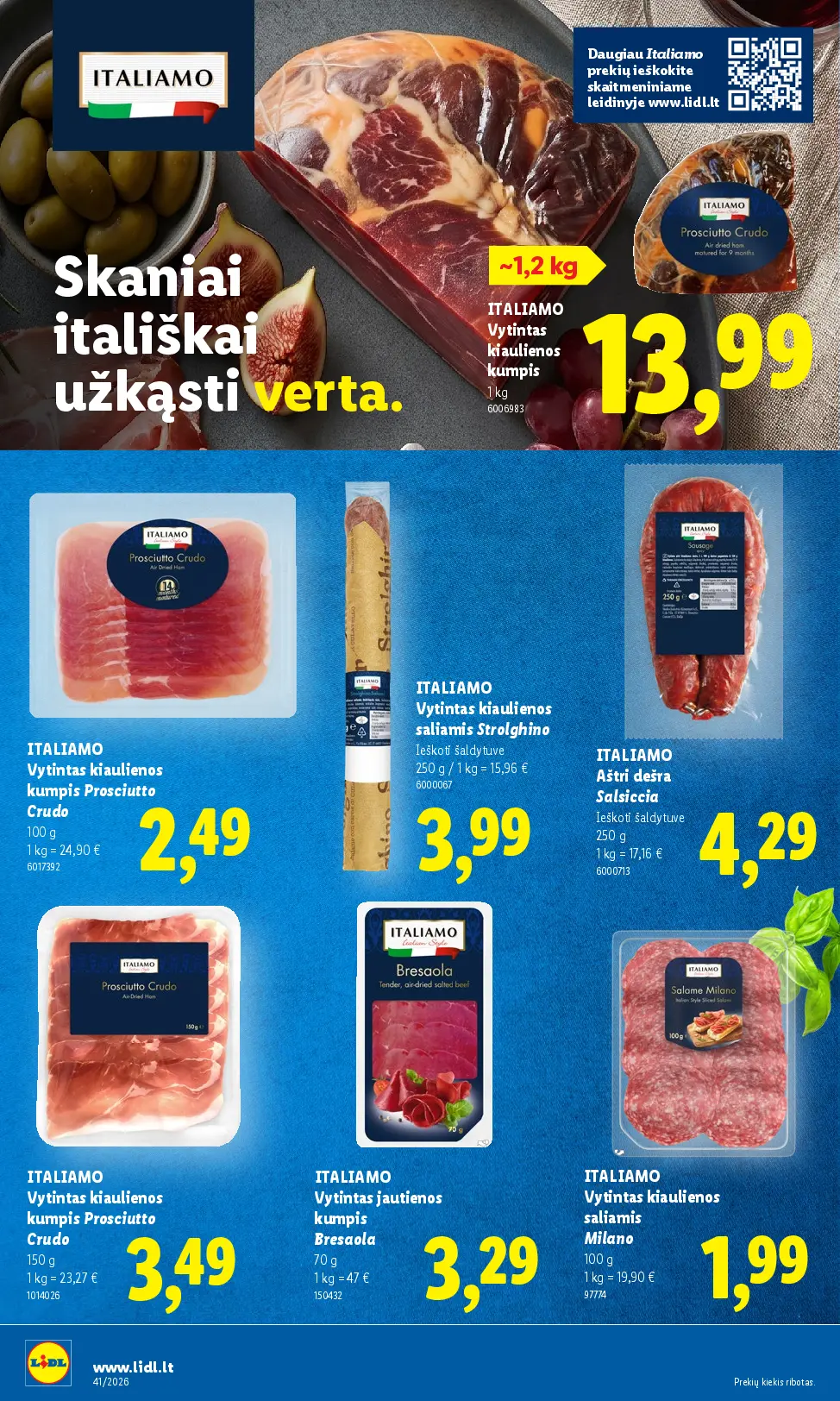 Naujas Lidl nuolaidų leidinys - MAISTO PREKIŲ PASIŪLYMAI Nr.41 – 28 puslapis