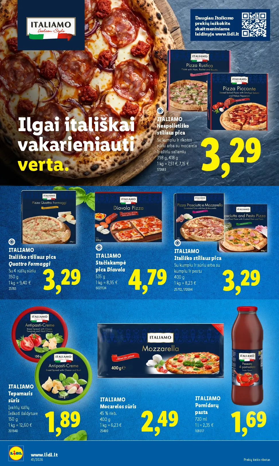 Naujas Lidl nuolaidų leidinys - MAISTO PREKIŲ PASIŪLYMAI Nr.41 – 30 puslapis