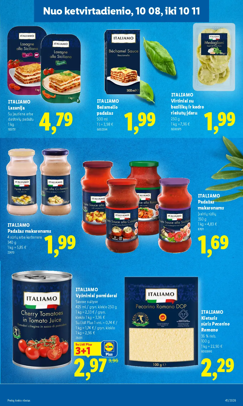 Naujas Lidl nuolaidų leidinys - MAISTO PREKIŲ PASIŪLYMAI Nr.41 – 33 puslapis