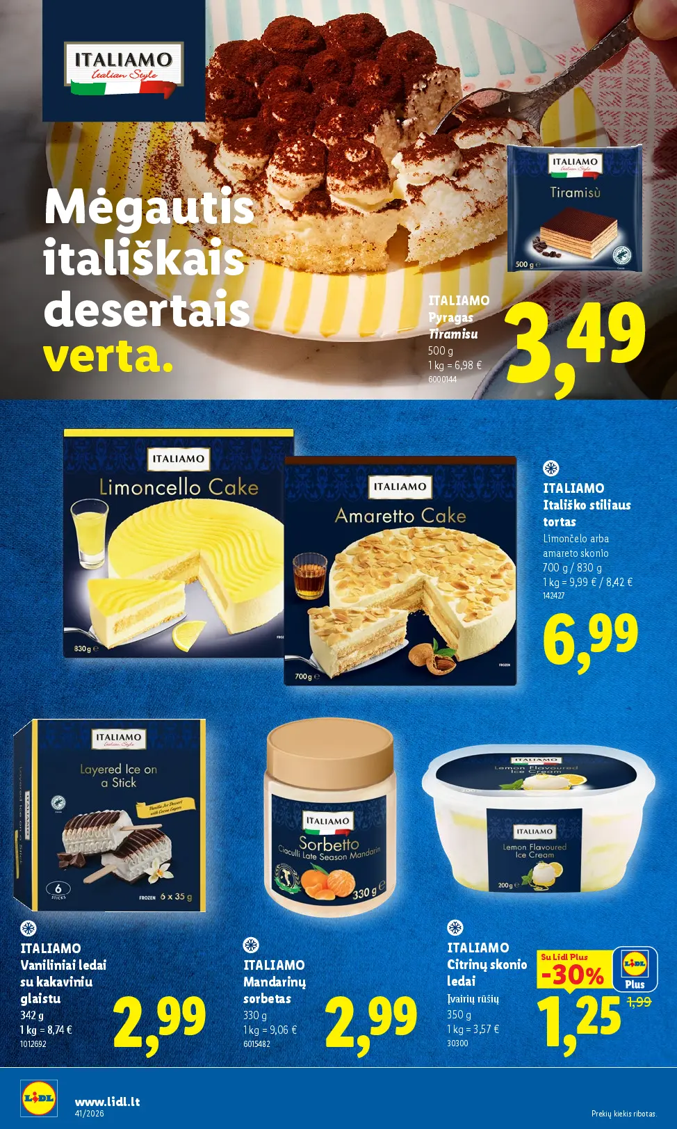 Naujas Lidl nuolaidų leidinys - MAISTO PREKIŲ PASIŪLYMAI Nr.41 – 38 puslapis