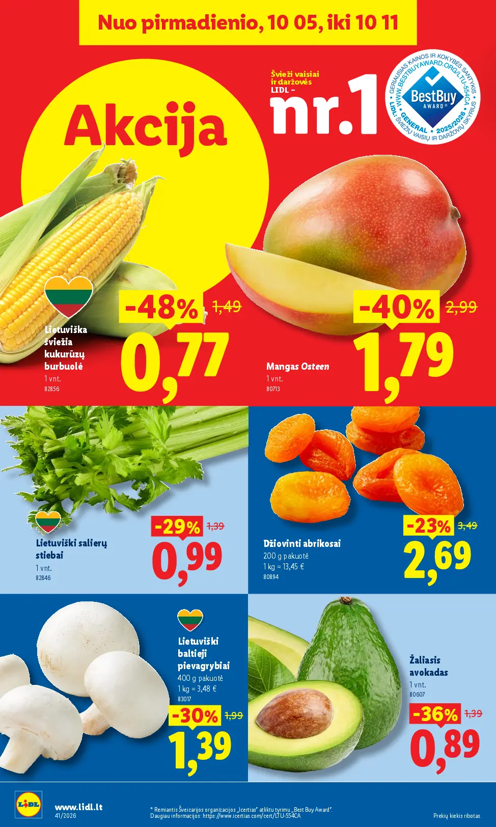 Naujas Lidl nuolaidų leidinys - MAISTO PREKIŲ PASIŪLYMAI Nr.41 – 4 puslapis
