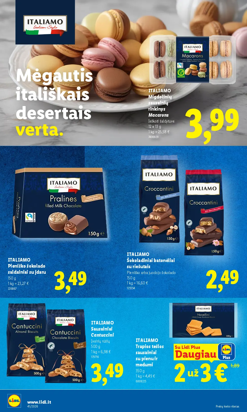 Naujas Lidl nuolaidų leidinys - MAISTO PREKIŲ PASIŪLYMAI Nr.41 – 40 puslapis