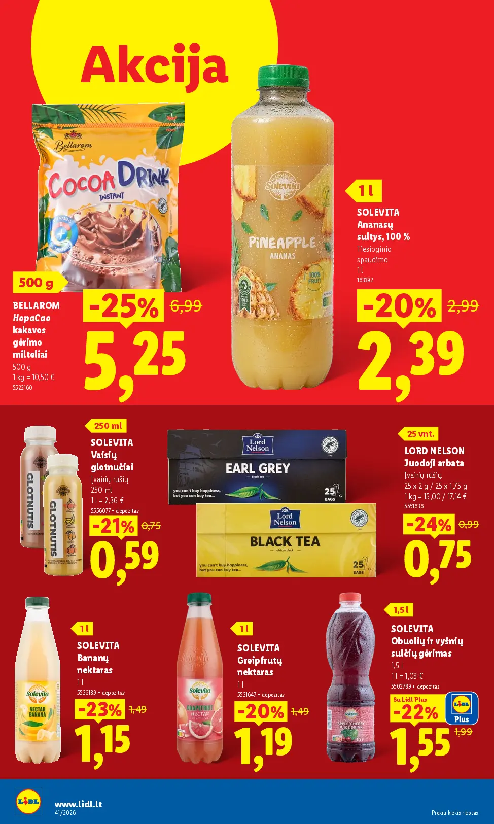 Naujas Lidl nuolaidų leidinys - MAISTO PREKIŲ PASIŪLYMAI Nr.41 – 42 puslapis