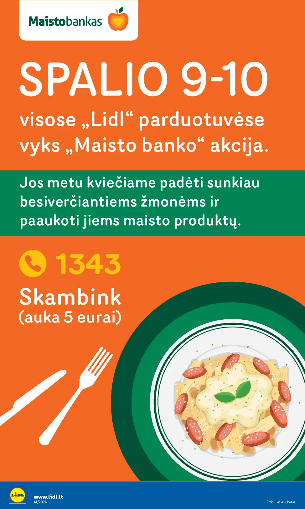 Naujas Lidl nuolaidų leidinys - MAISTO PREKIŲ PASIŪLYMAI Nr.41 – 48 puslapis