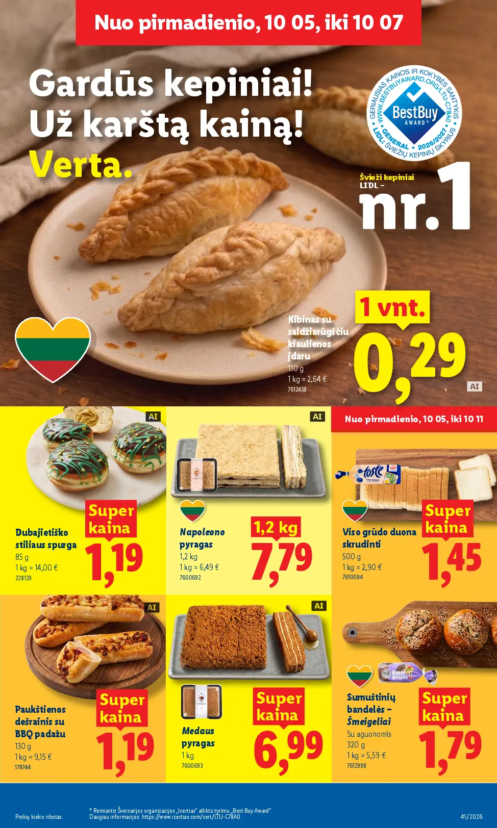 Naujas Lidl nuolaidų leidinys - MAISTO PREKIŲ PASIŪLYMAI Nr.41 – 5 puslapis