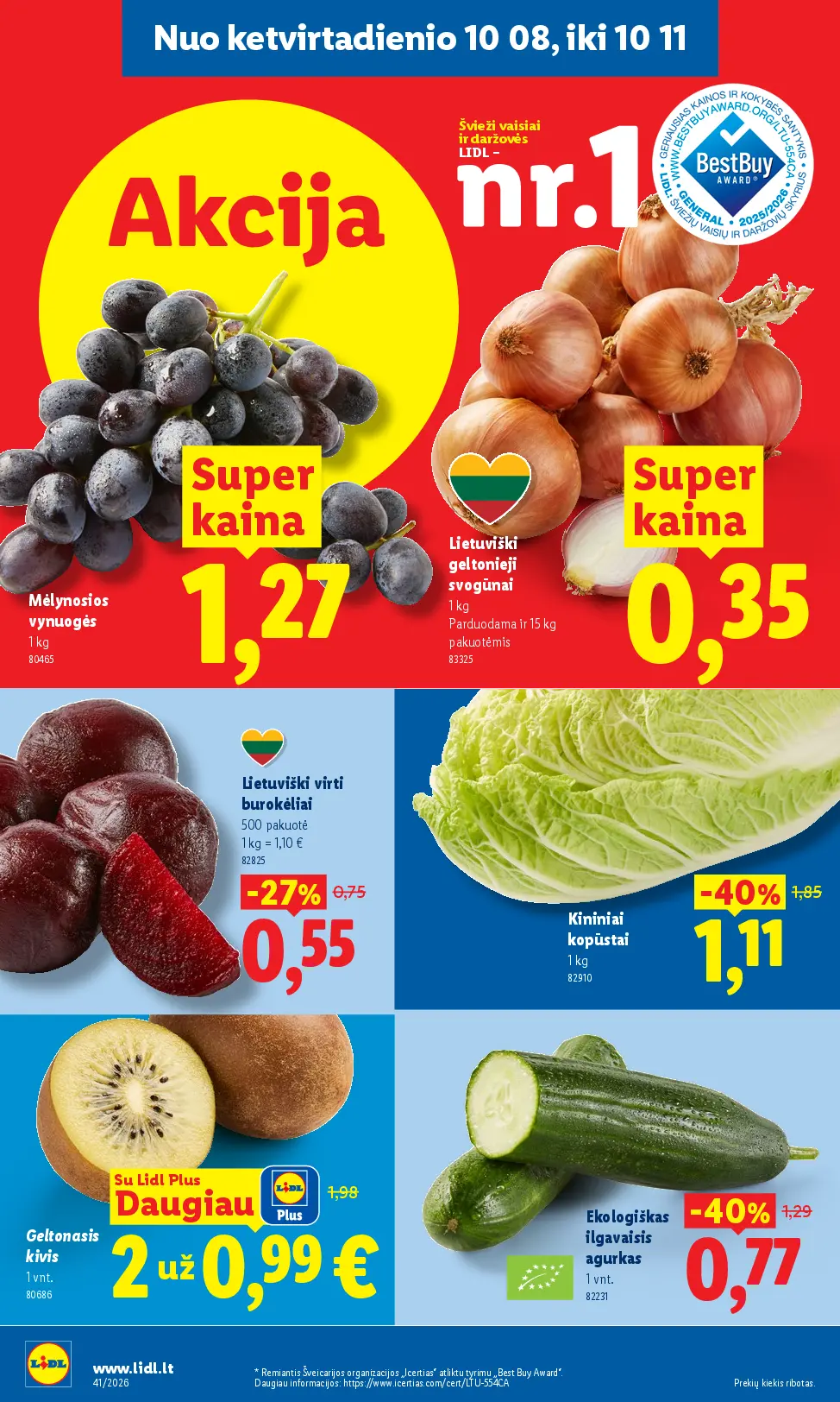 Naujas Lidl nuolaidų leidinys - MAISTO PREKIŲ PASIŪLYMAI Nr.41 – 50 puslapis