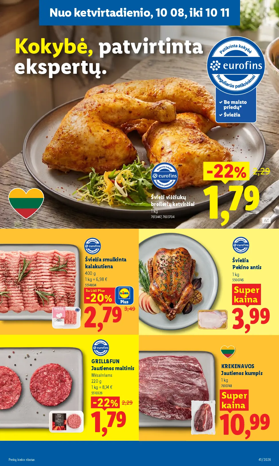 Naujas Lidl nuolaidų leidinys - MAISTO PREKIŲ PASIŪLYMAI Nr.41 – 53 puslapis