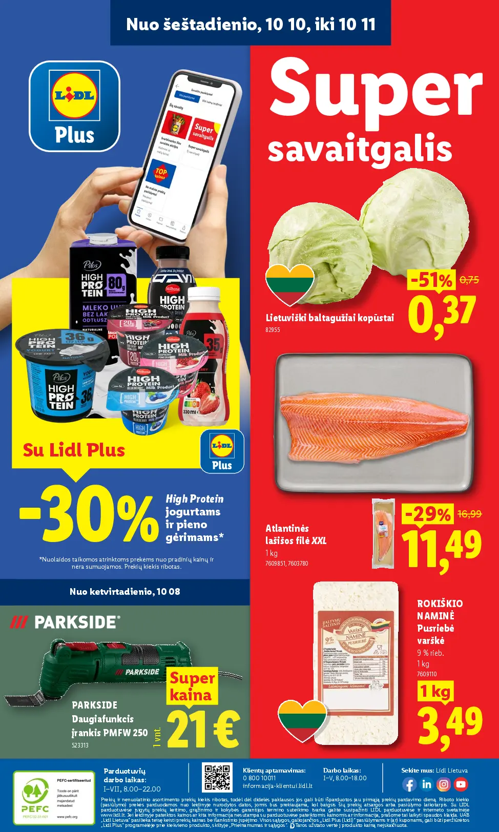Naujas Lidl nuolaidų leidinys - MAISTO PREKIŲ PASIŪLYMAI Nr.41 – 54 puslapis