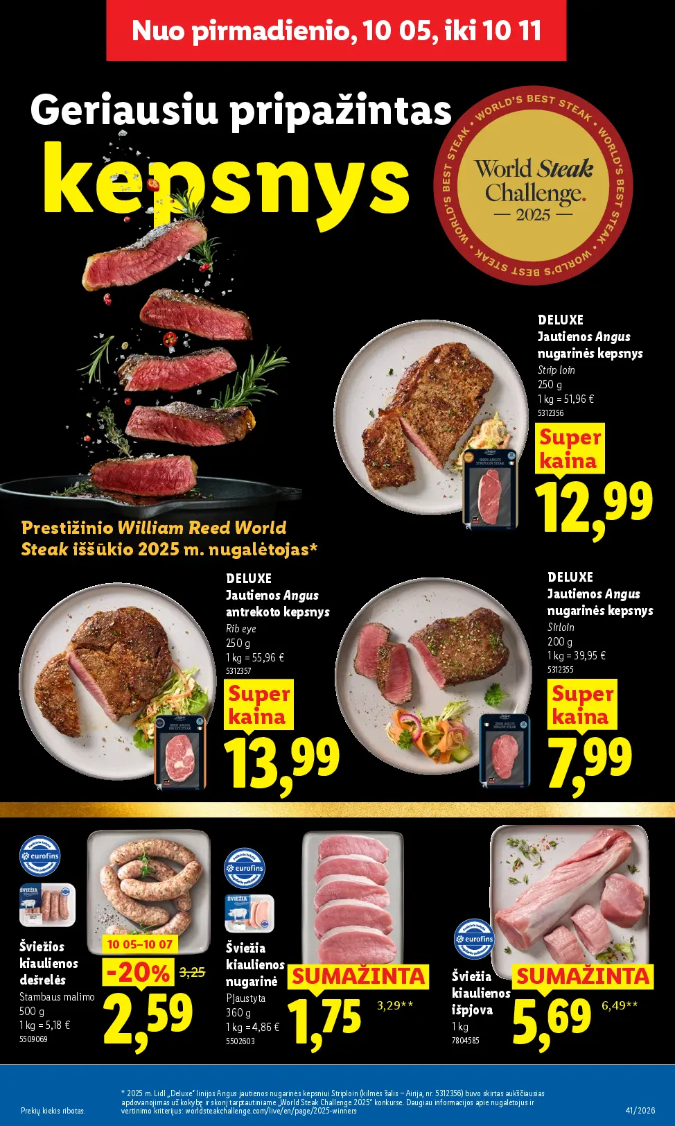 Naujas Lidl nuolaidų leidinys - MAISTO PREKIŲ PASIŪLYMAI Nr.41 – 7 puslapis