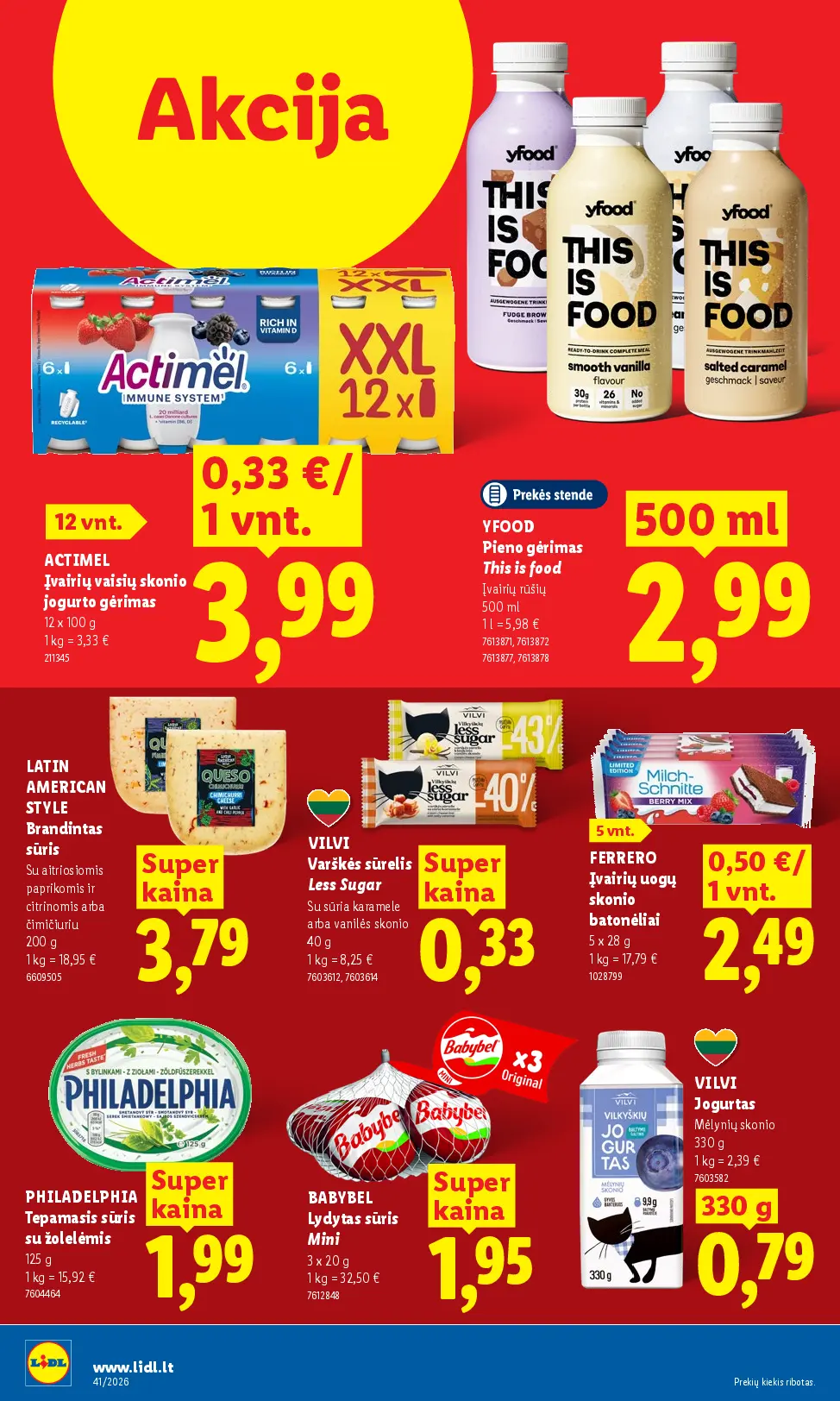 Naujas Lidl nuolaidų leidinys - MAISTO PREKIŲ PASIŪLYMAI Nr.41 – 8 puslapis