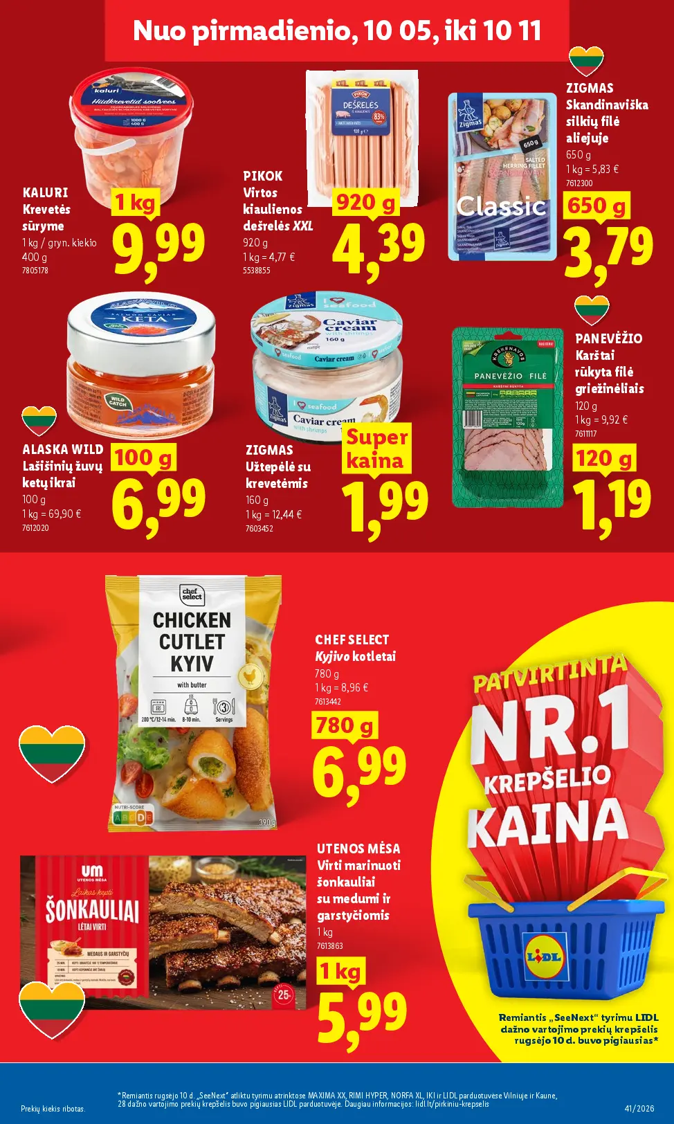 Naujas Lidl nuolaidų leidinys - MAISTO PREKIŲ PASIŪLYMAI Nr.41 – 9 puslapis