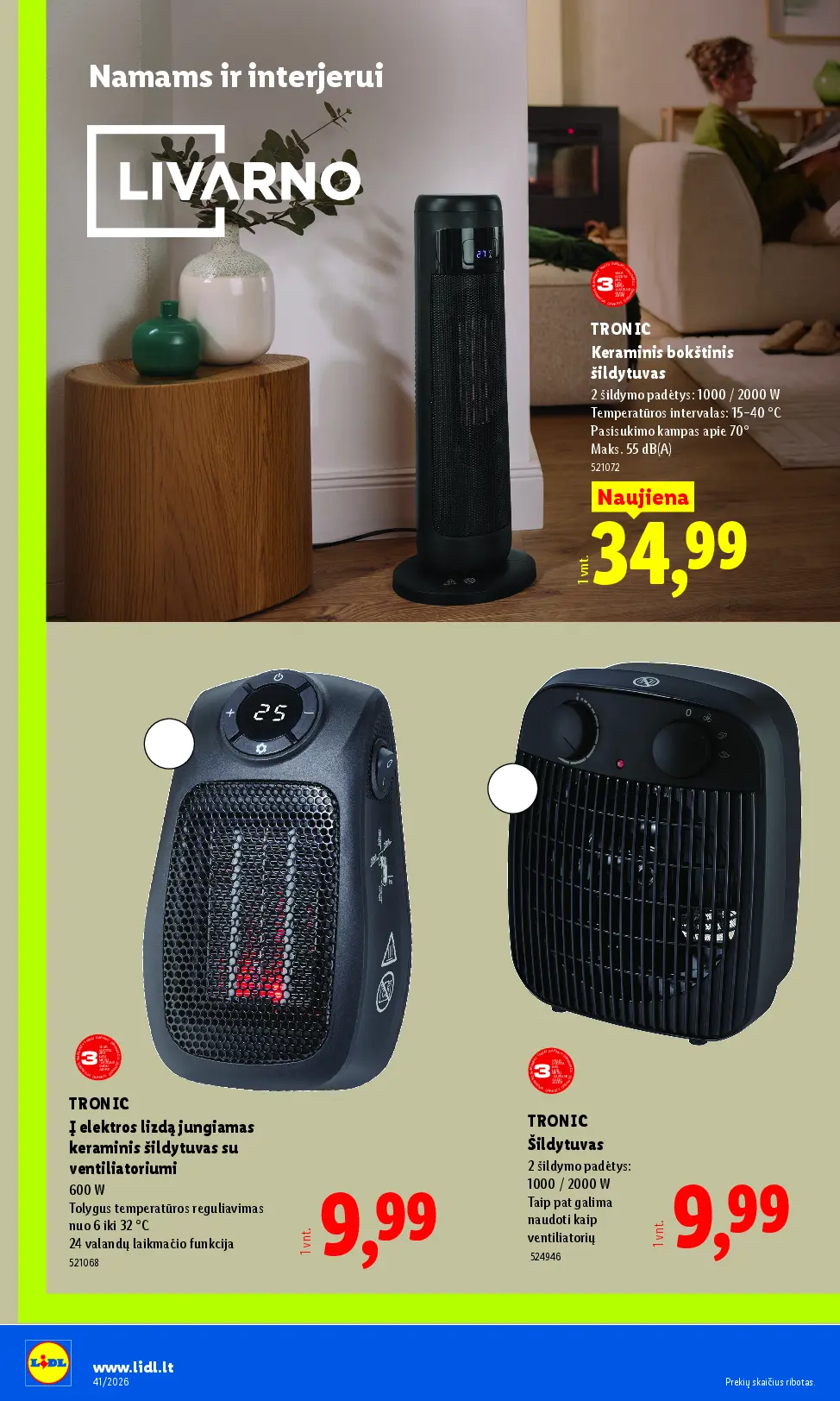 Naujas Lidl nuolaidų leidinys - NE MAISTO PREKIŲ PASIŪLYMAI Nr.41 – 12 puslapis