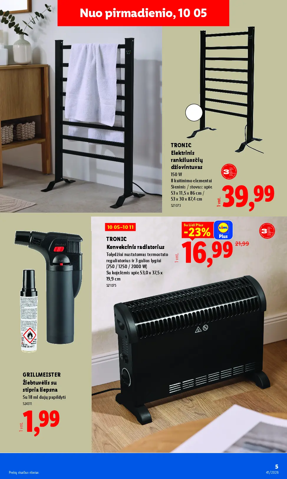 Naujas Lidl nuolaidų leidinys - NE MAISTO PREKIŲ PASIŪLYMAI Nr.41 – 13 puslapis