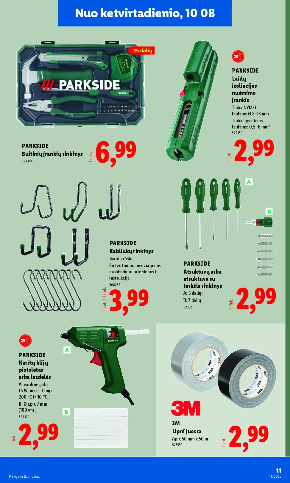 Naujas Lidl nuolaidų leidinys - NE MAISTO PREKIŲ PASIŪLYMAI Nr.41 – 19 puslapis