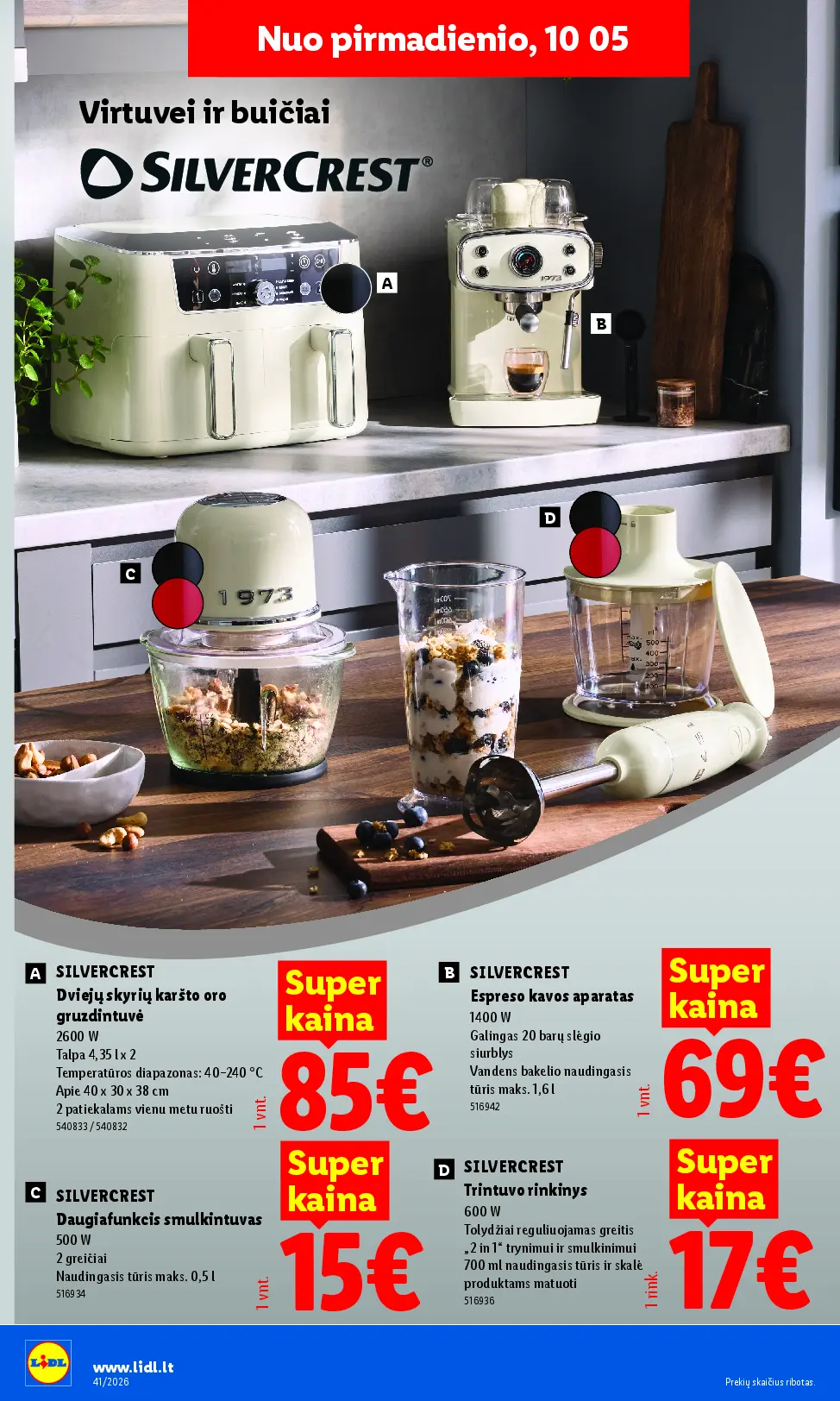 Naujas Lidl nuolaidų leidinys - NE MAISTO PREKIŲ PASIŪLYMAI Nr.41 – 2 puslapis