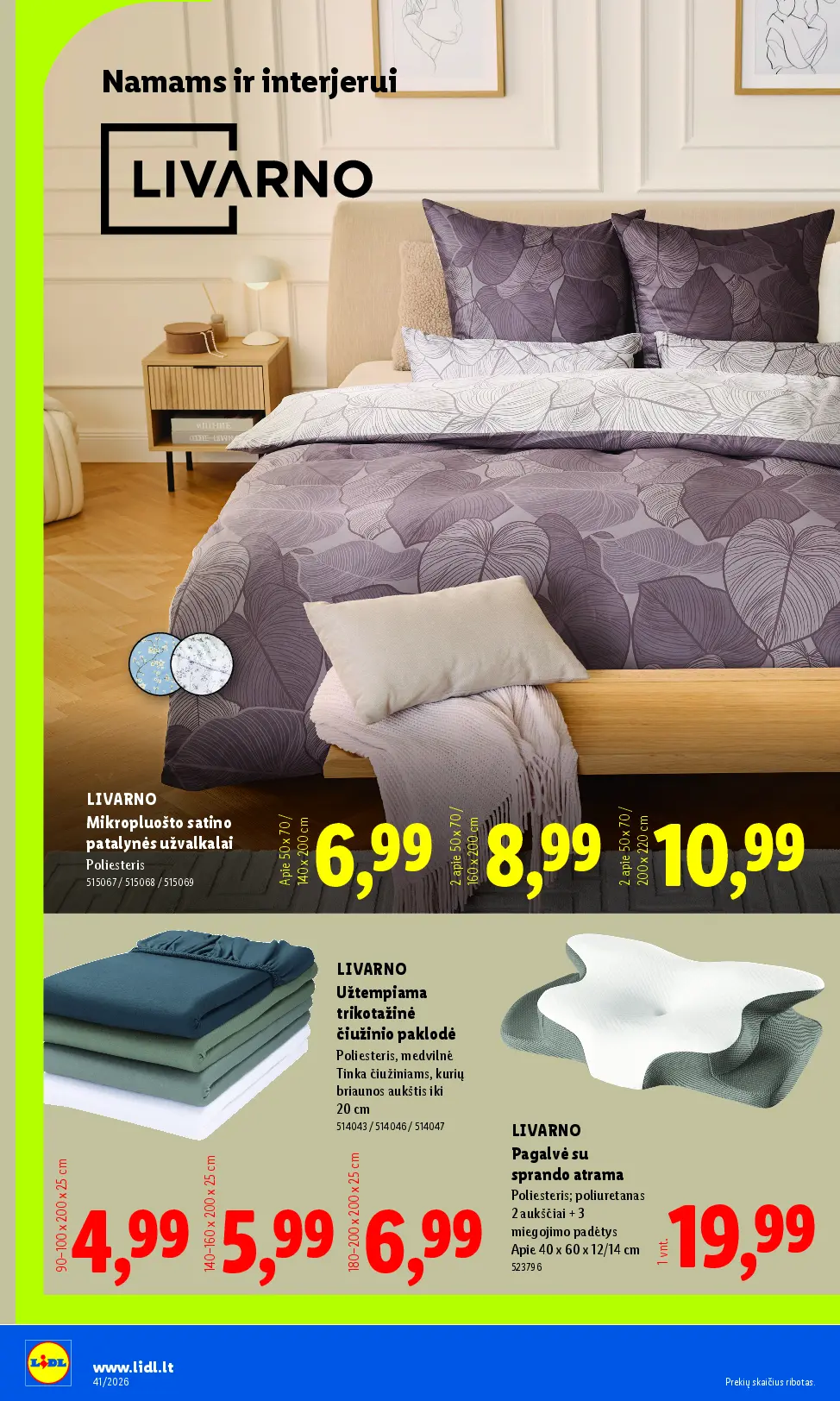 Naujas Lidl nuolaidų leidinys - NE MAISTO PREKIŲ PASIŪLYMAI Nr.41 – 22 puslapis