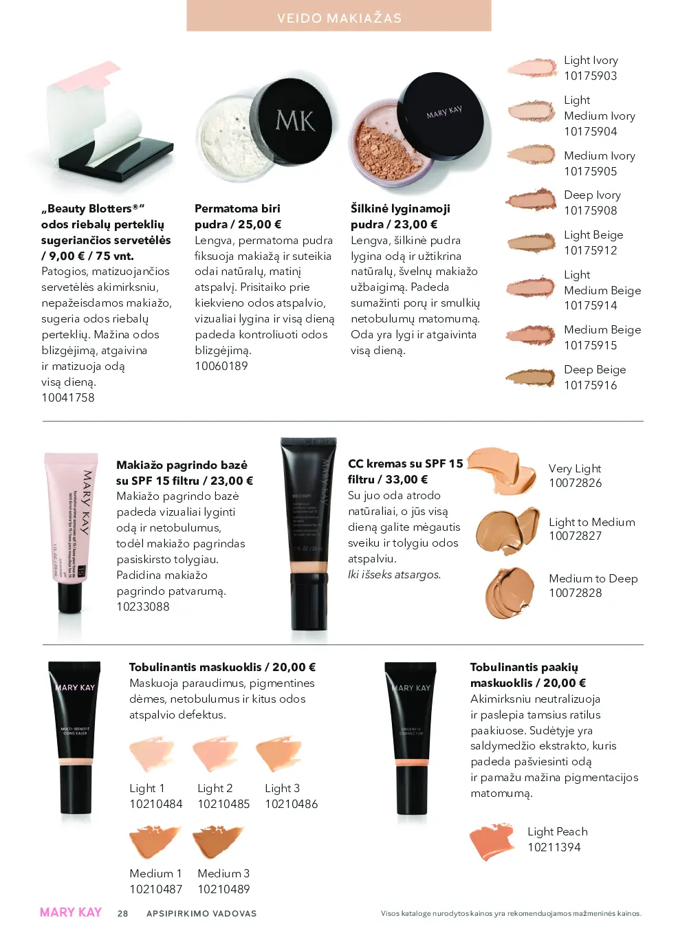 Mary Kay TheLOOKFall – 28 puslapis
