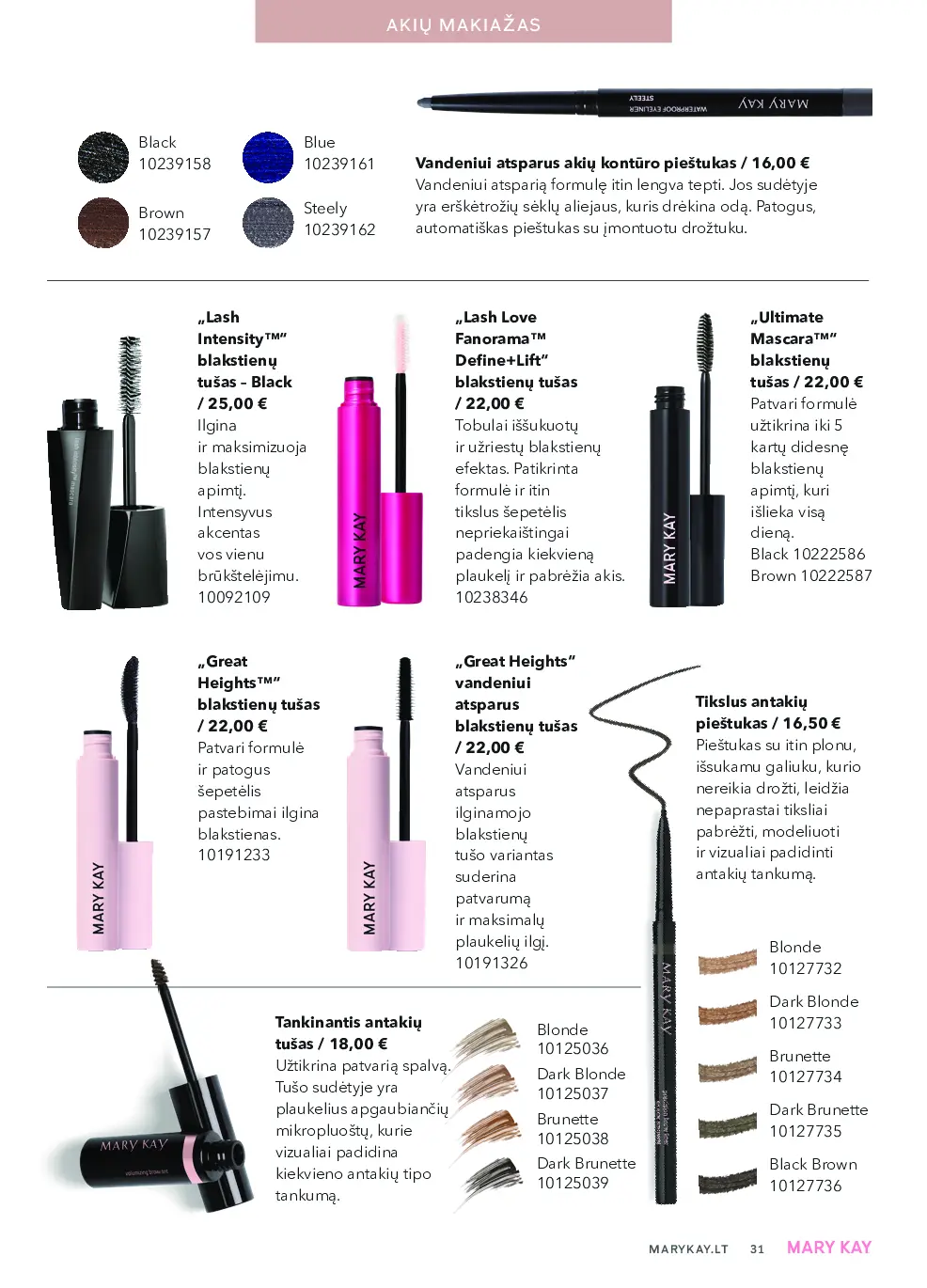 Mary Kay TheLOOKFall – 31 puslapis