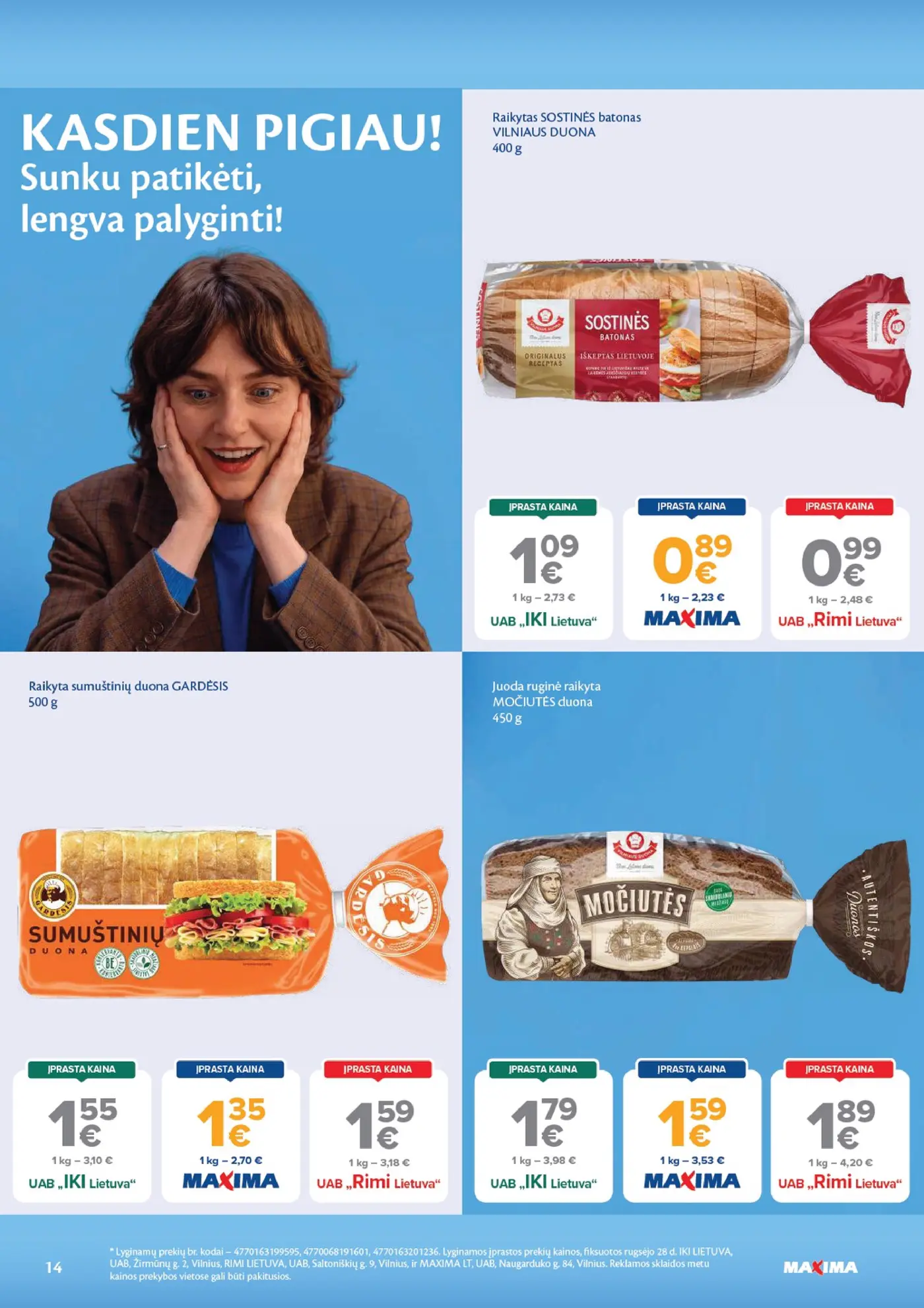 Naujas Maxima nuolaidų leidinys - AČIŪ savaitinis leidinys Nr. 41 – 14 puslapis