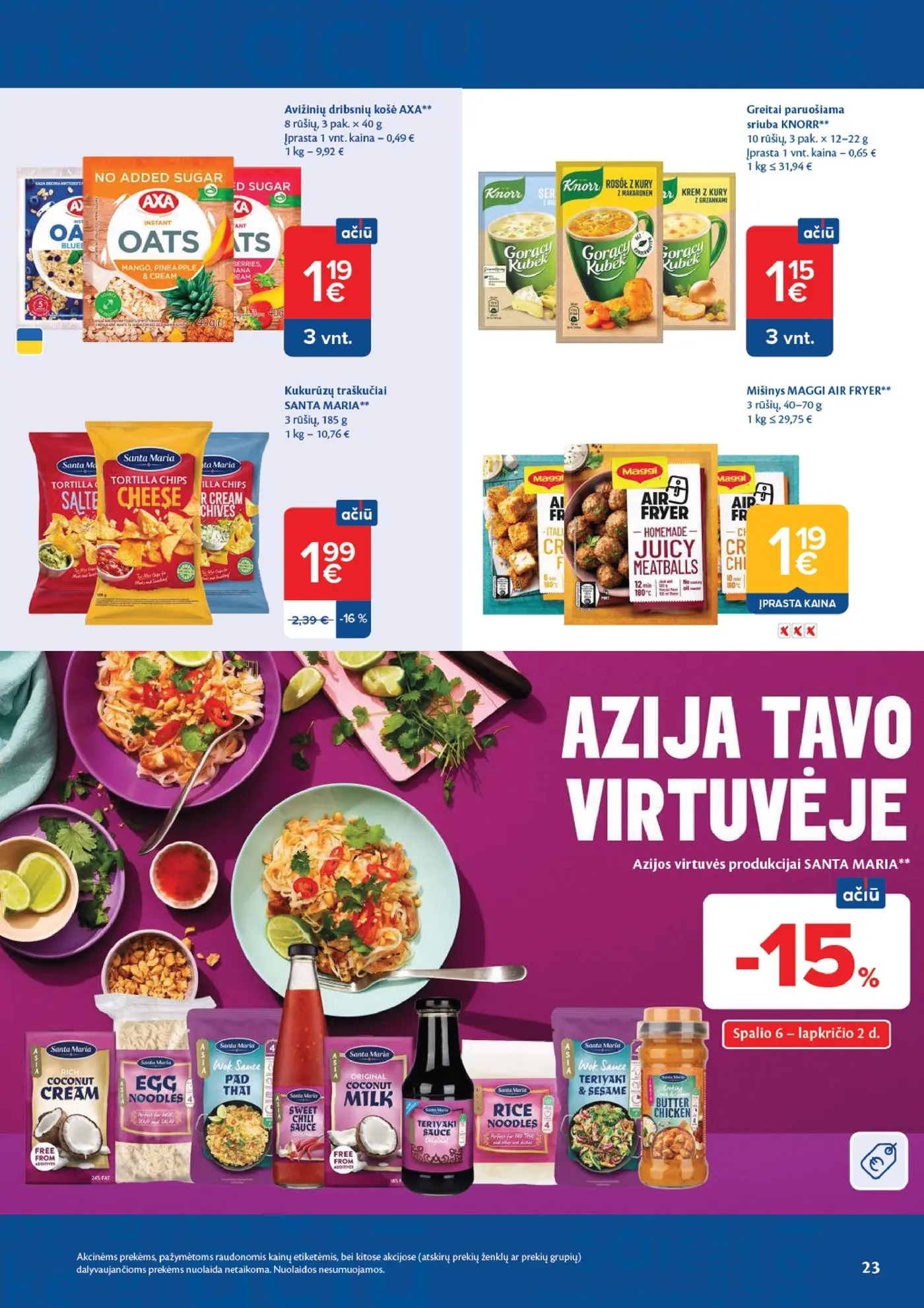 Naujas Maxima nuolaidų leidinys - AČIŪ savaitinis leidinys Nr. 41 – 23 puslapis