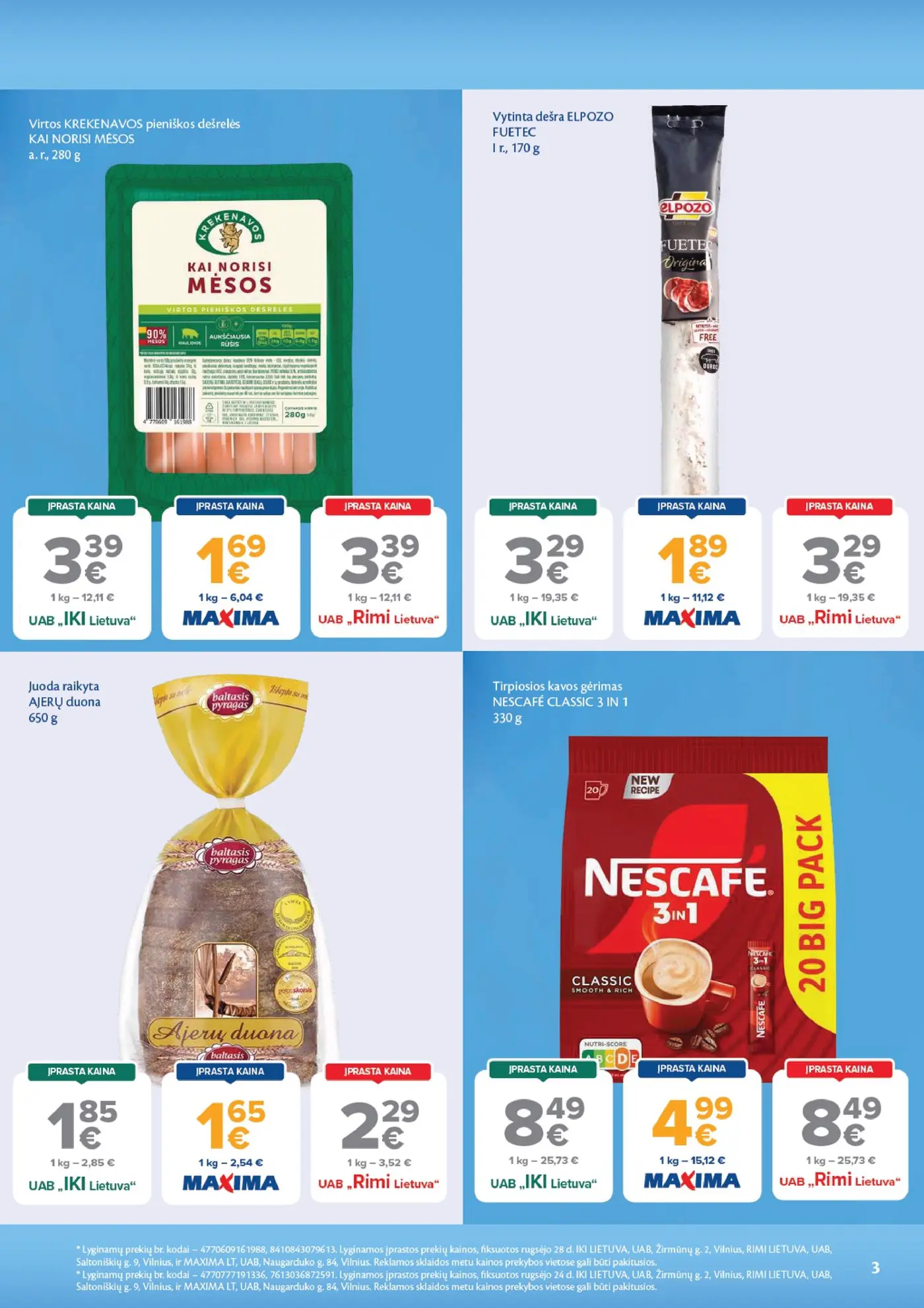 Naujas Maxima nuolaidų leidinys - AČIŪ savaitinis leidinys Nr. 41 – 3 puslapis