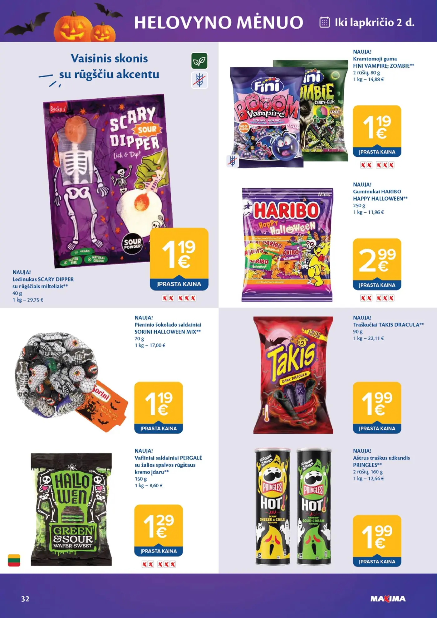 Naujas Maxima nuolaidų leidinys - AČIŪ savaitinis leidinys Nr. 41 – 32 puslapis