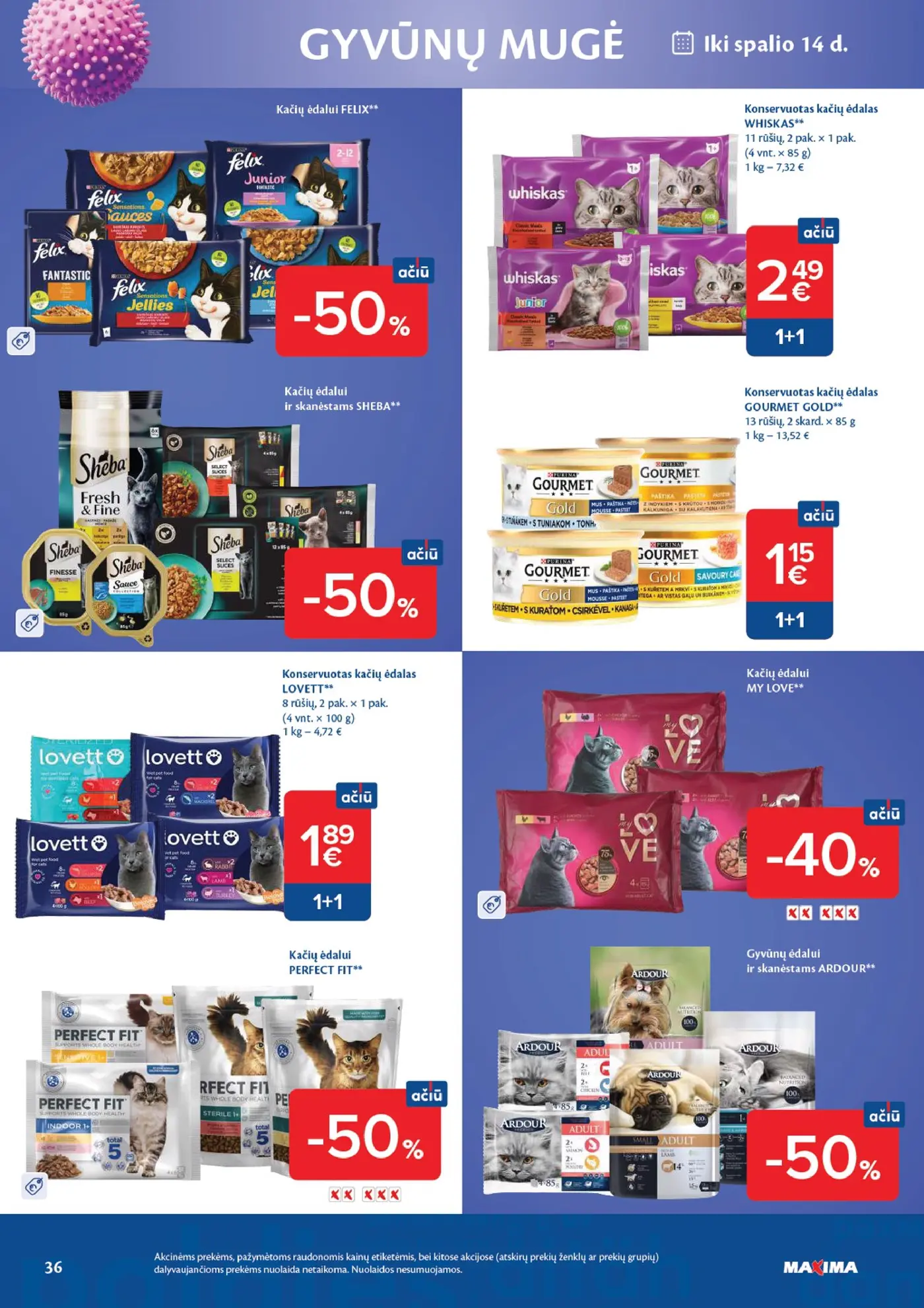 Naujas Maxima nuolaidų leidinys - AČIŪ savaitinis leidinys Nr. 41 – 36 puslapis